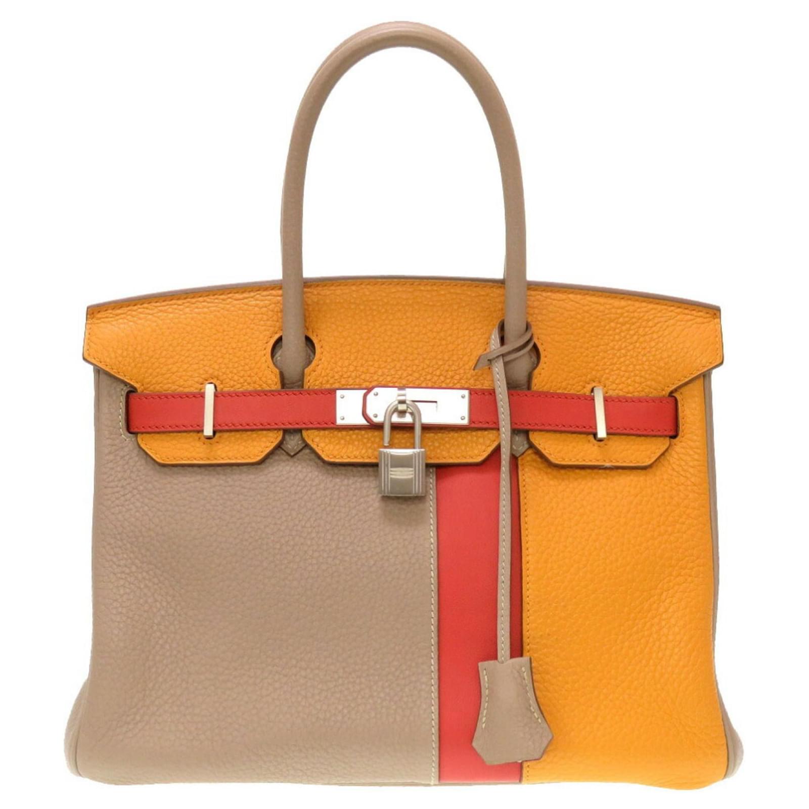 Hermès HERMES BIRKIN 30 Multiple colors Leather ref.1079498 - Joli Closet