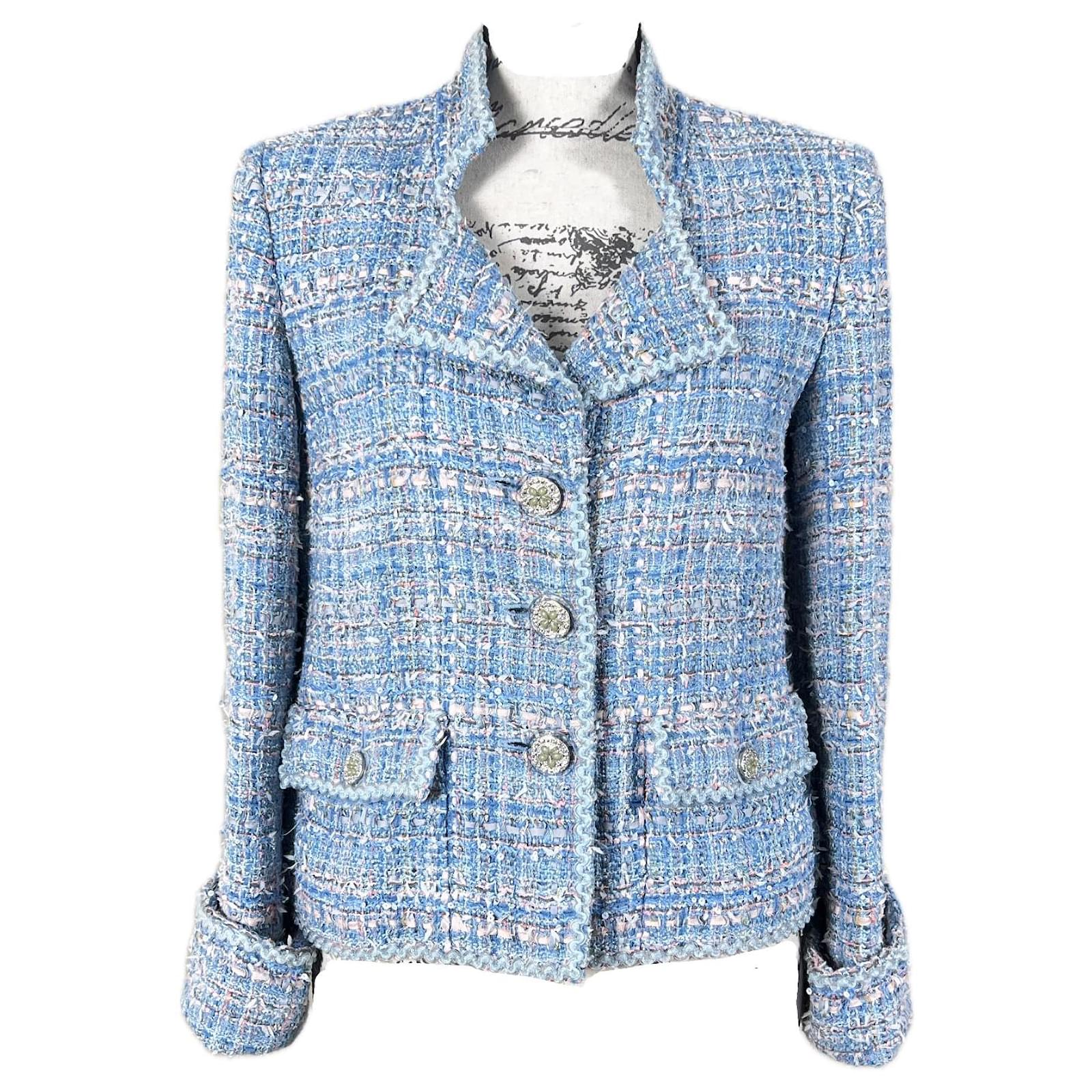 Chanel 11K$ CC Jewel Buttons Lesage Tweed Jacket Multiple