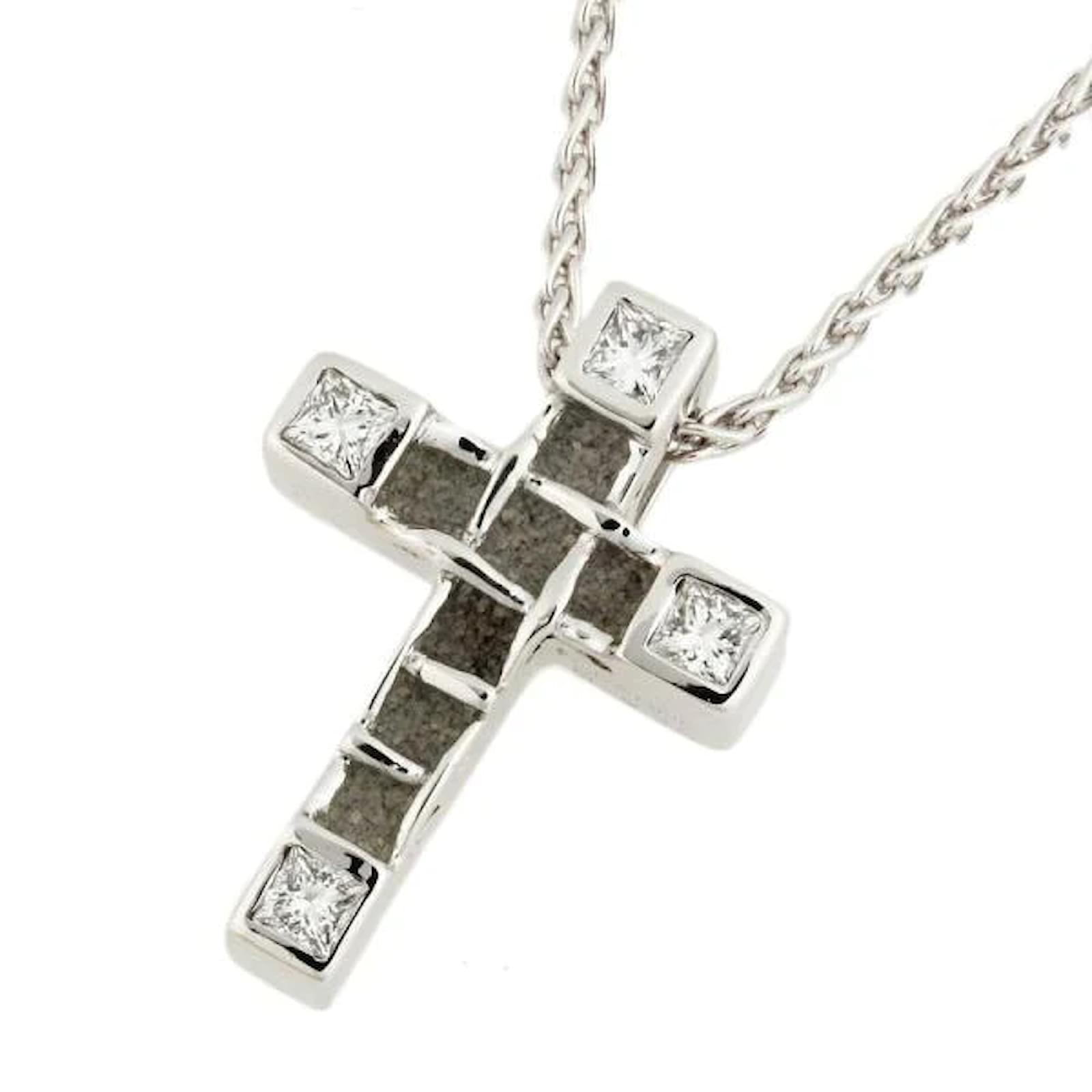 Cartier diamond cross necklace ｜Product Code：2101214669187｜BRAND OFF Online  Store