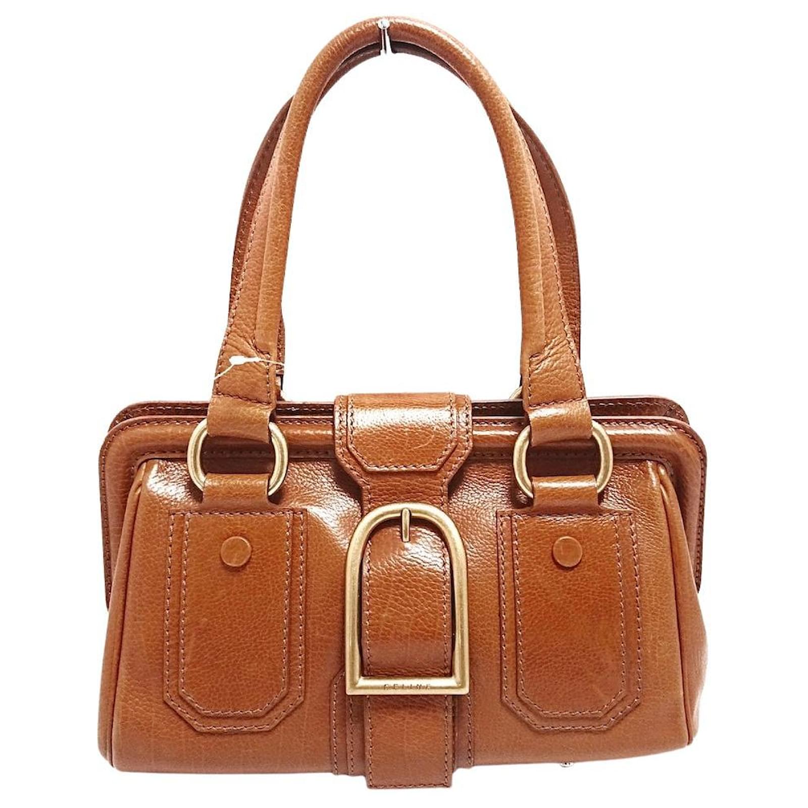 Céline Sac à bandoulière 2 en 1 en cuir PVC Macadam marron CELINE ref