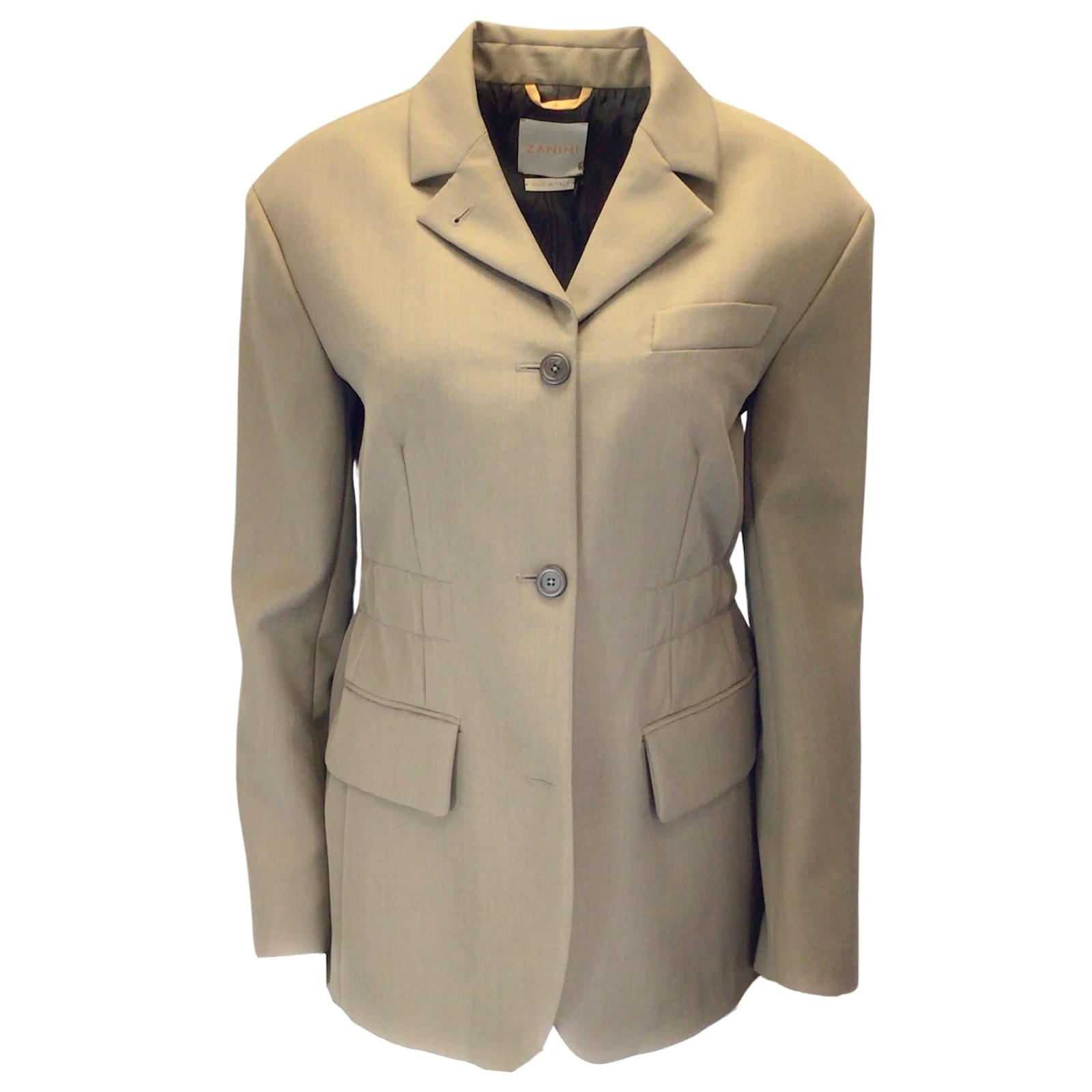 Autre Marque Blazer Zanini de lana y mohair verde oliva ref.1081446 - Joli  Closet
