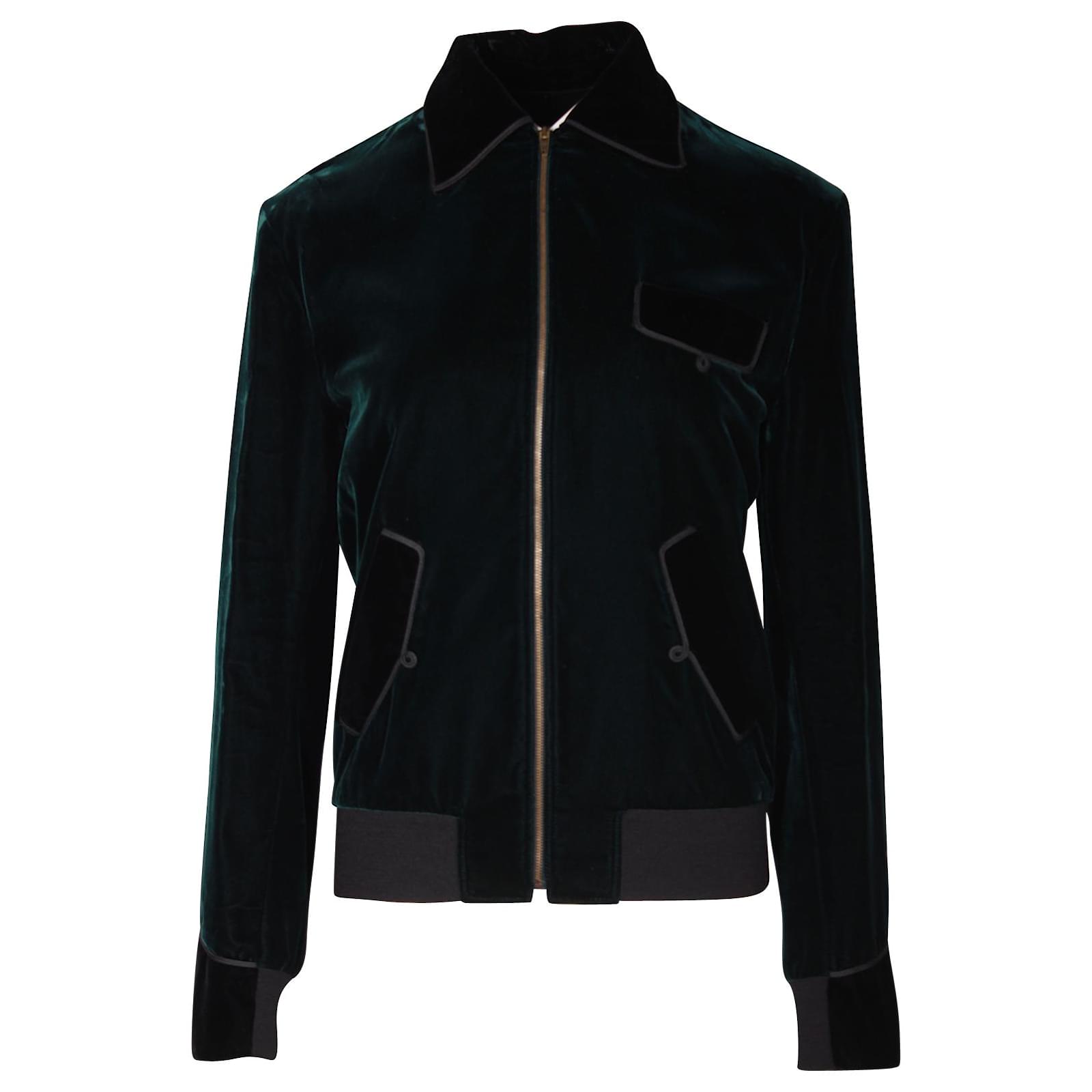 Saint laurent clearance velvet bomber jacket