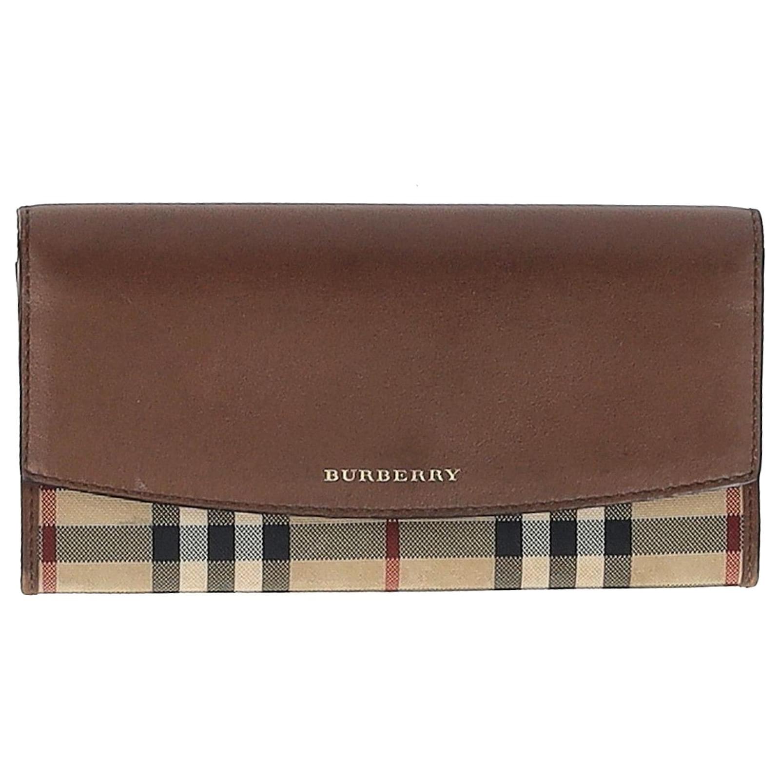 Burberry horseferry outlet check id wallet