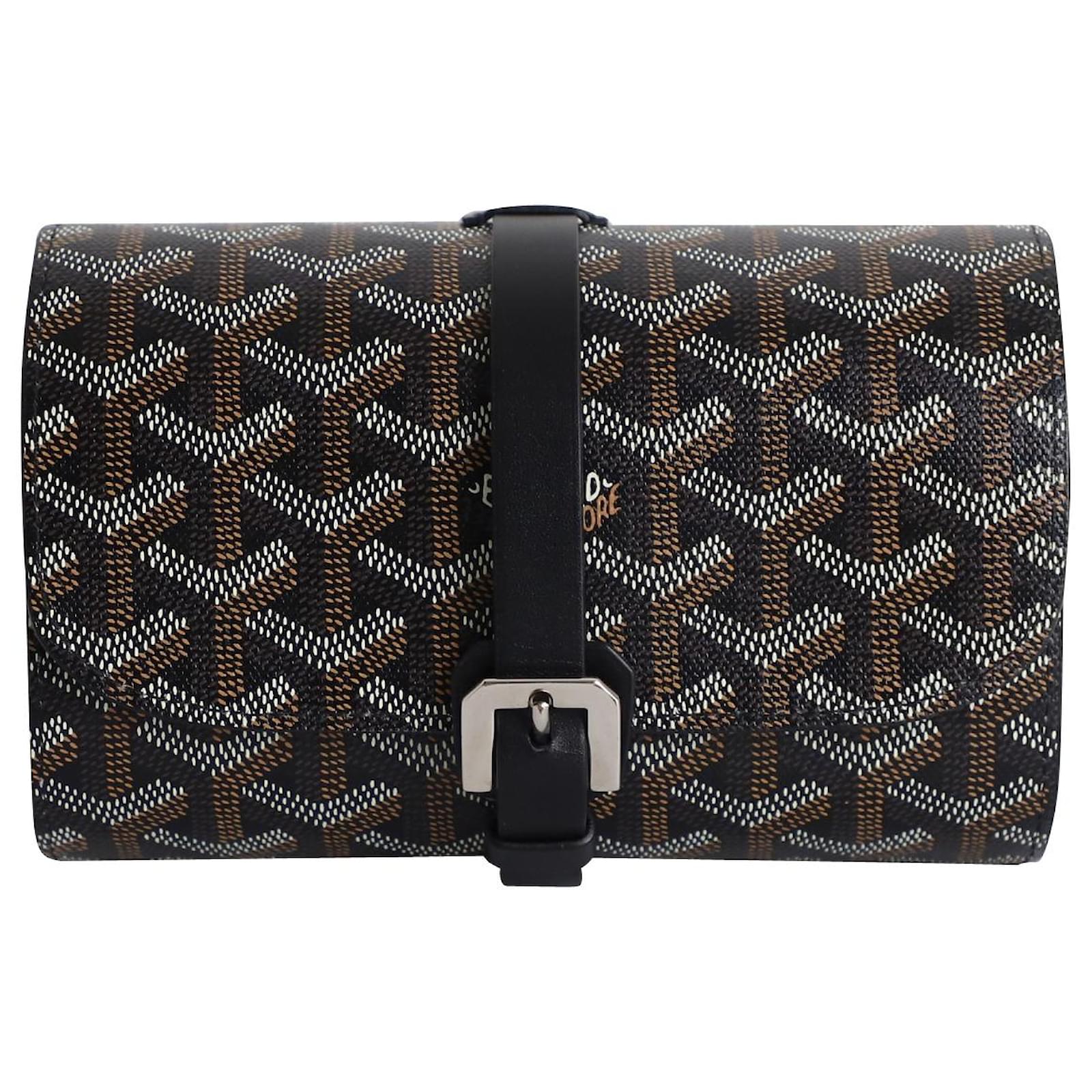 Goyard Goyardine Double Travel Watch Case in Multicolor Coated Canvas