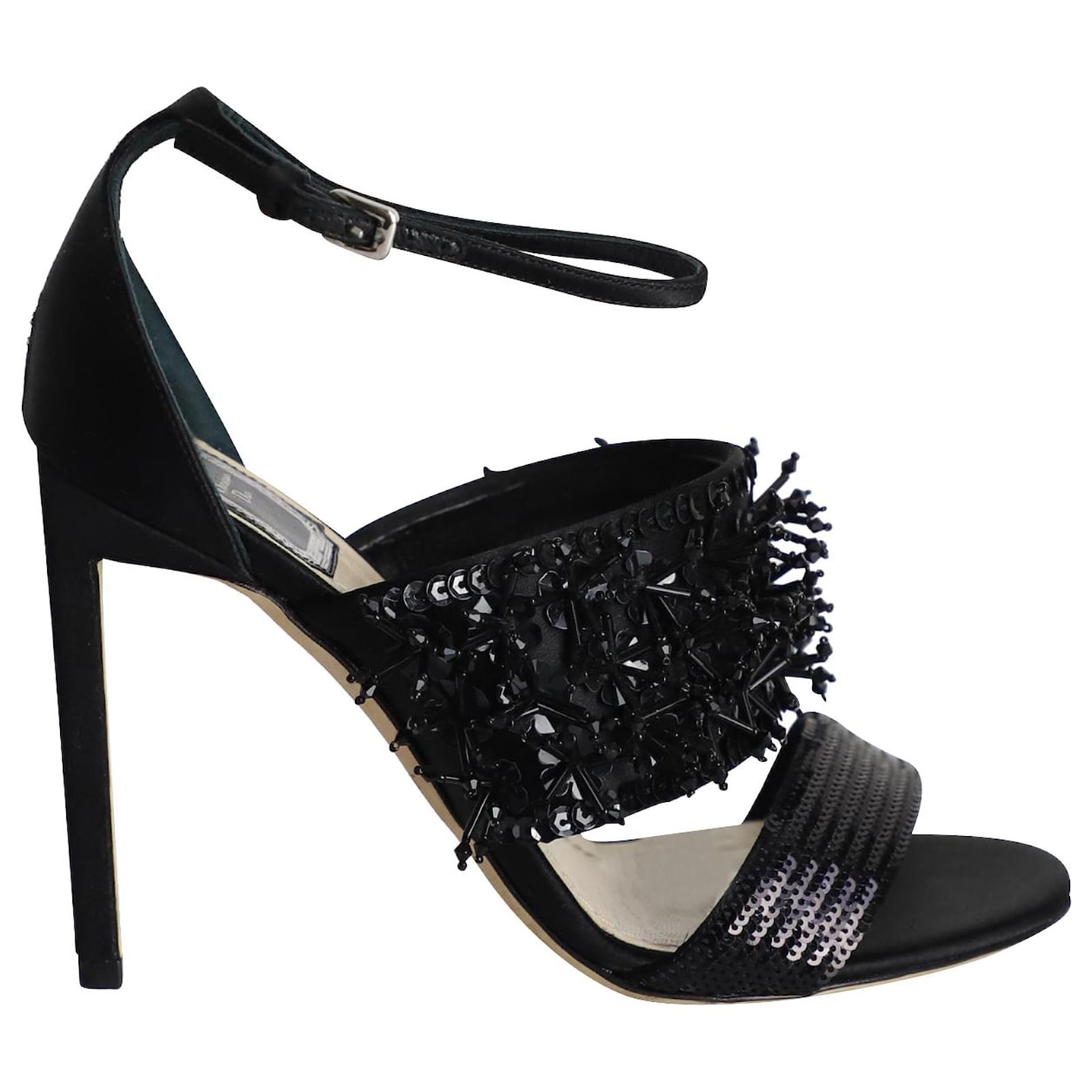 Dioract Sandal Black Lambskin | DIOR US