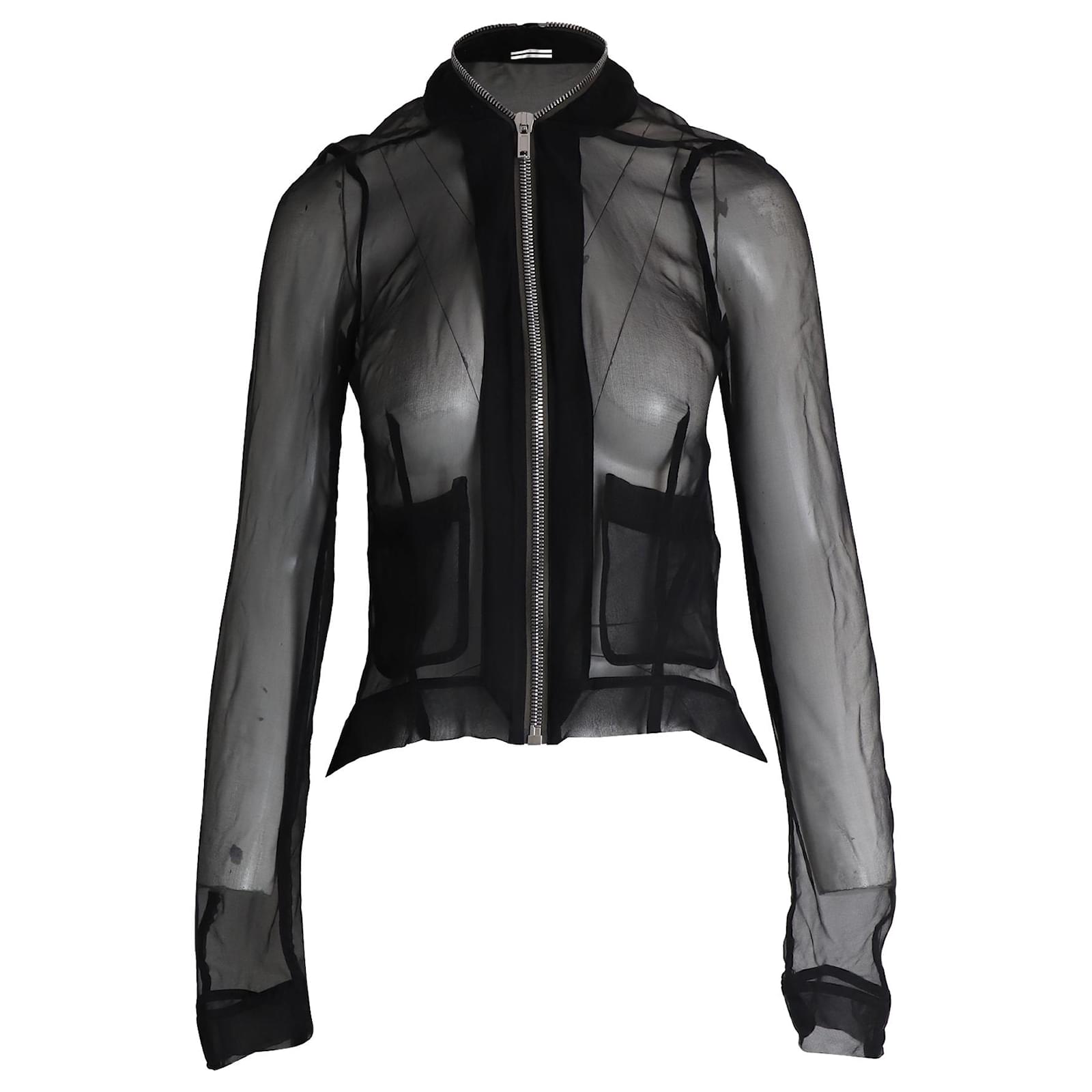 Bomber Tule Transparente Casaco Bomber Transparente Jaqueta De