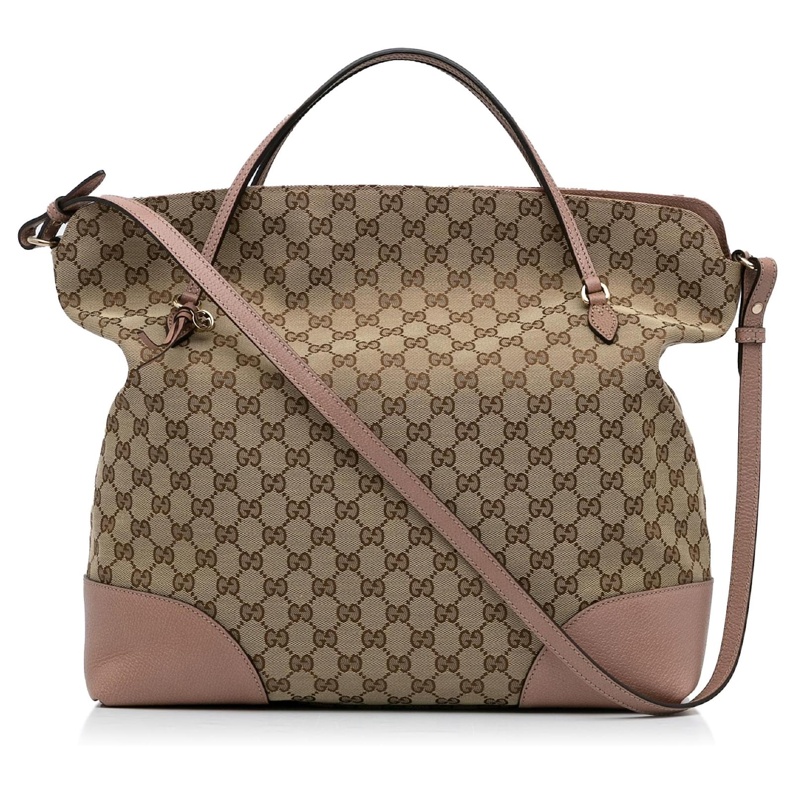 Gucci （グッチ）★ Gucci GG Canvas Bree Satchel Brown GUCCI Bree GG Canvas Hobo Bag Brown 449243