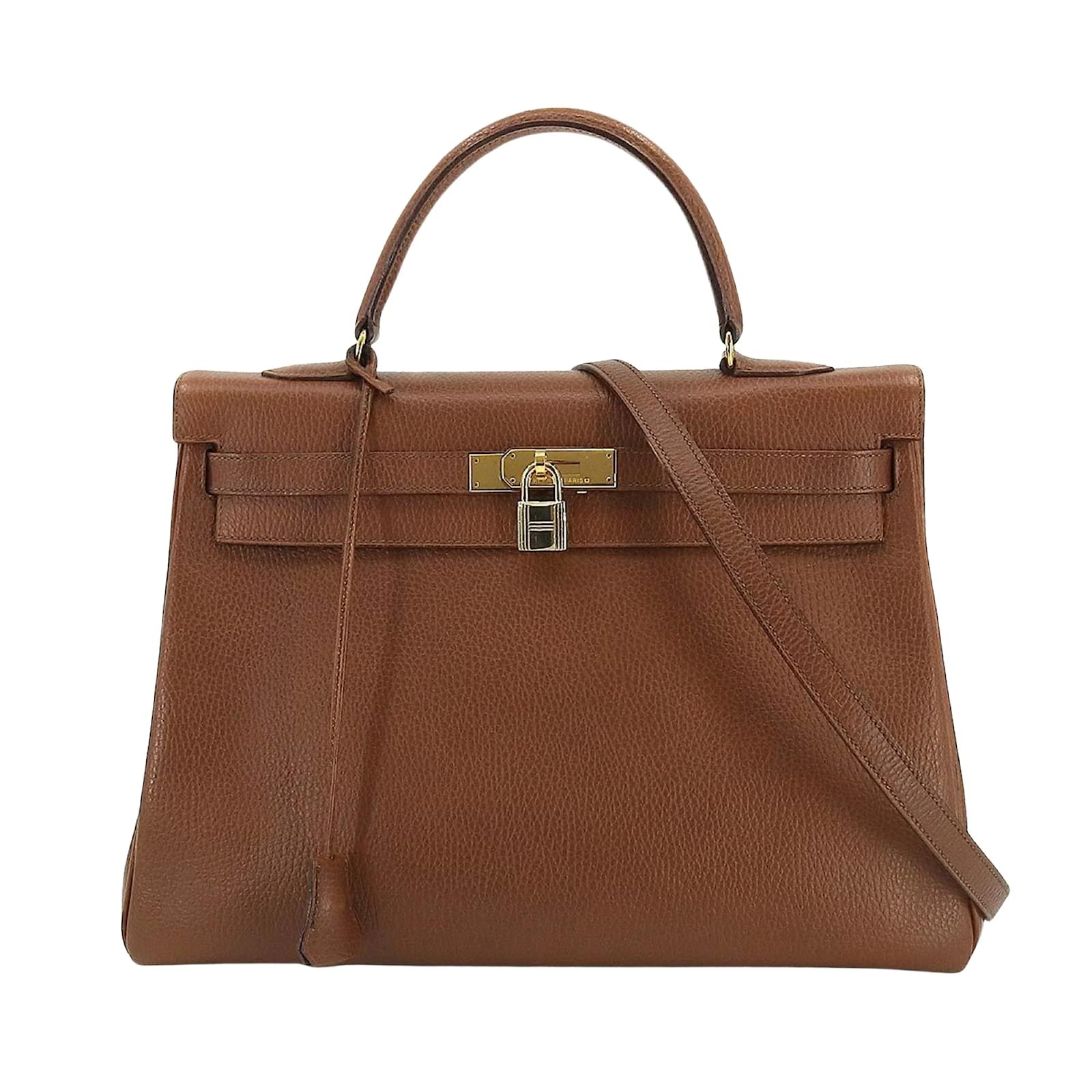 Hermès Kelly Shoulder bag Brown Leather ref.1088518 Joli Closet