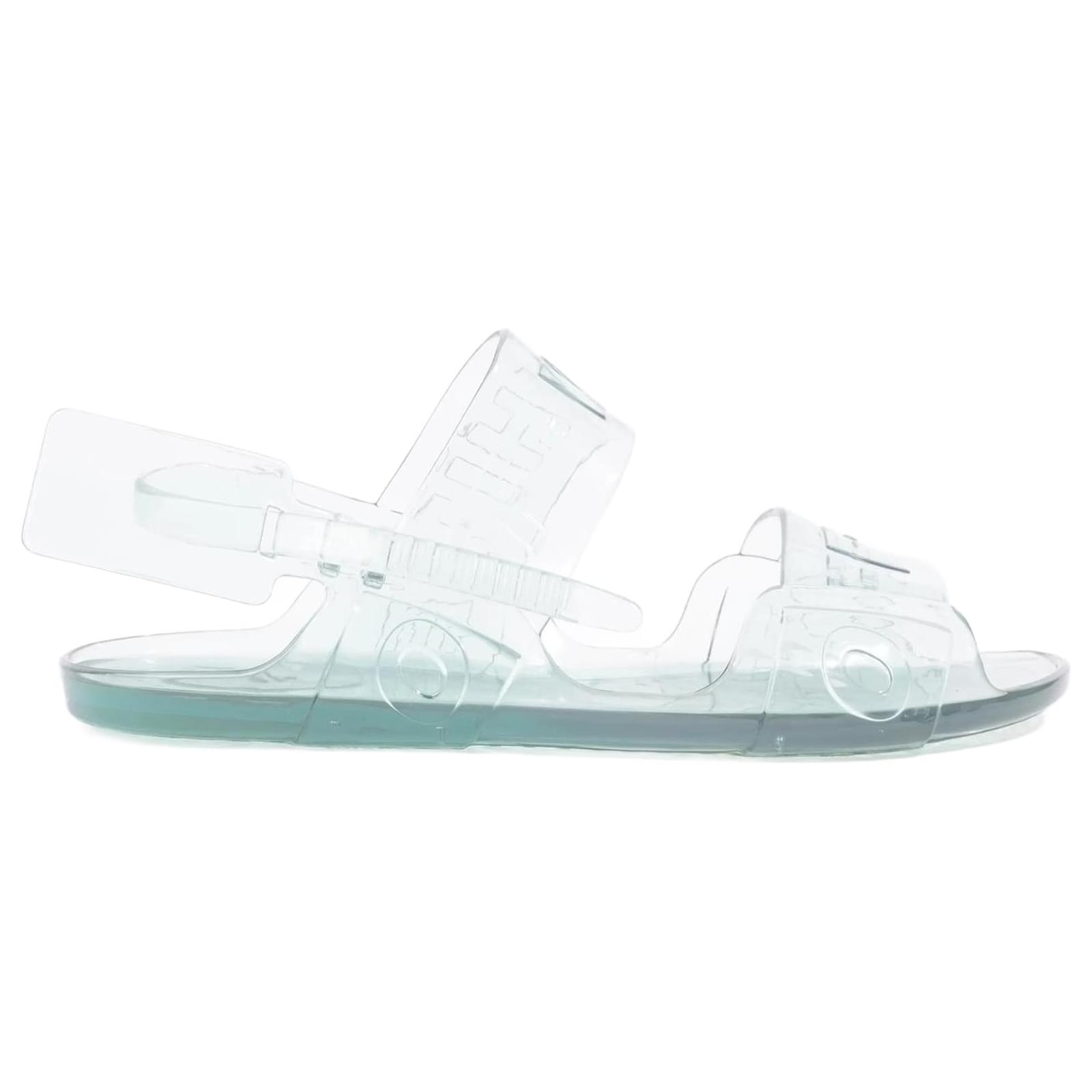 Off white 2025 jelly sandals blue