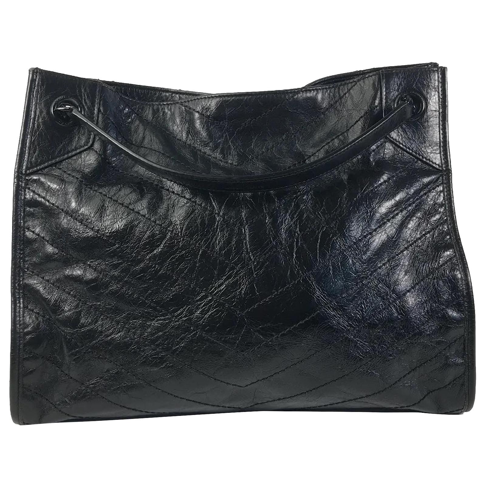 Bolso shopper Niki mediano negro de Saint Laurent Cuero ref