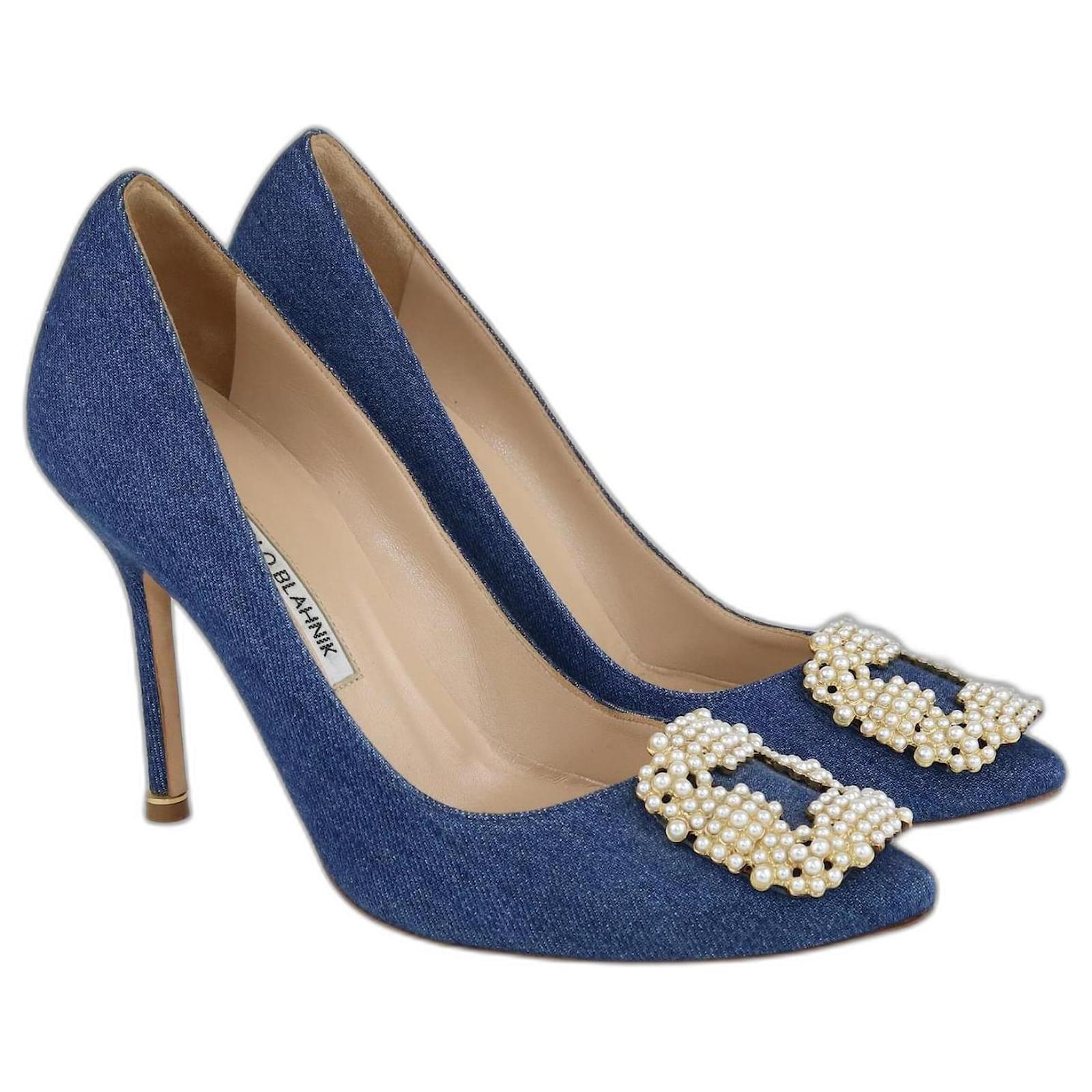 Manolo blahnik best sale zapatos azules