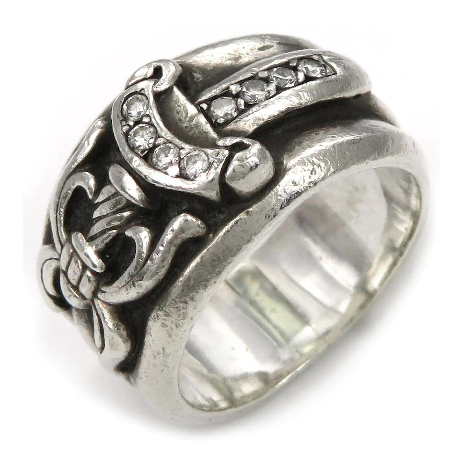 Chrome hearts 引っ込ん Dagger ringPAVE8Diamond#14