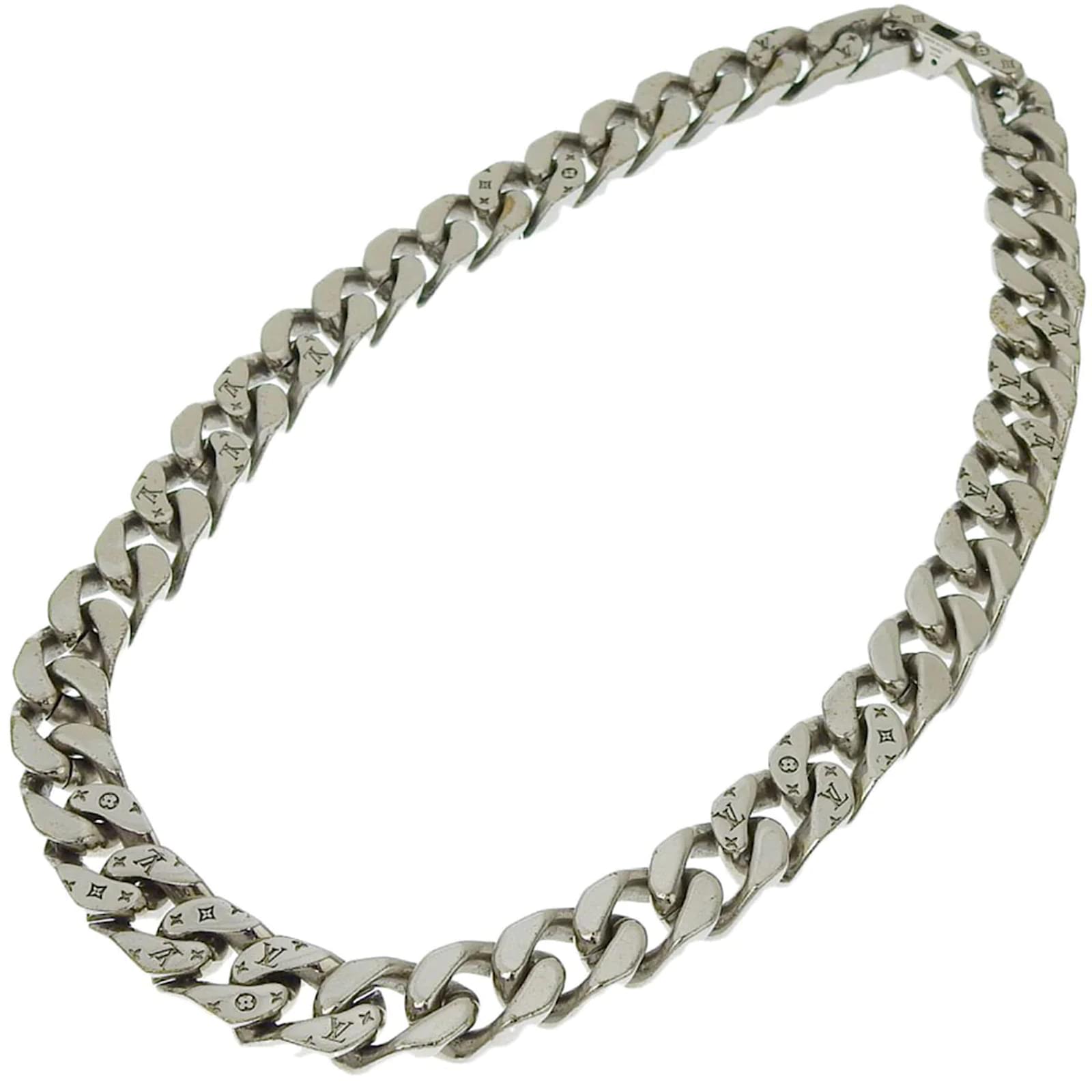 Jent Louis Silver Rock Chain Necklace