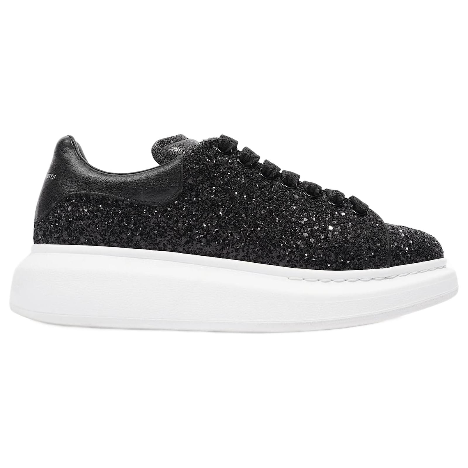 Alexander mcqueen discount basket noir paillette