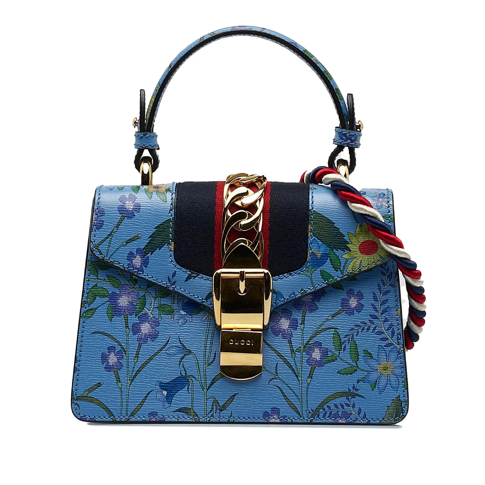 Gucci sylvie clearance floral bag