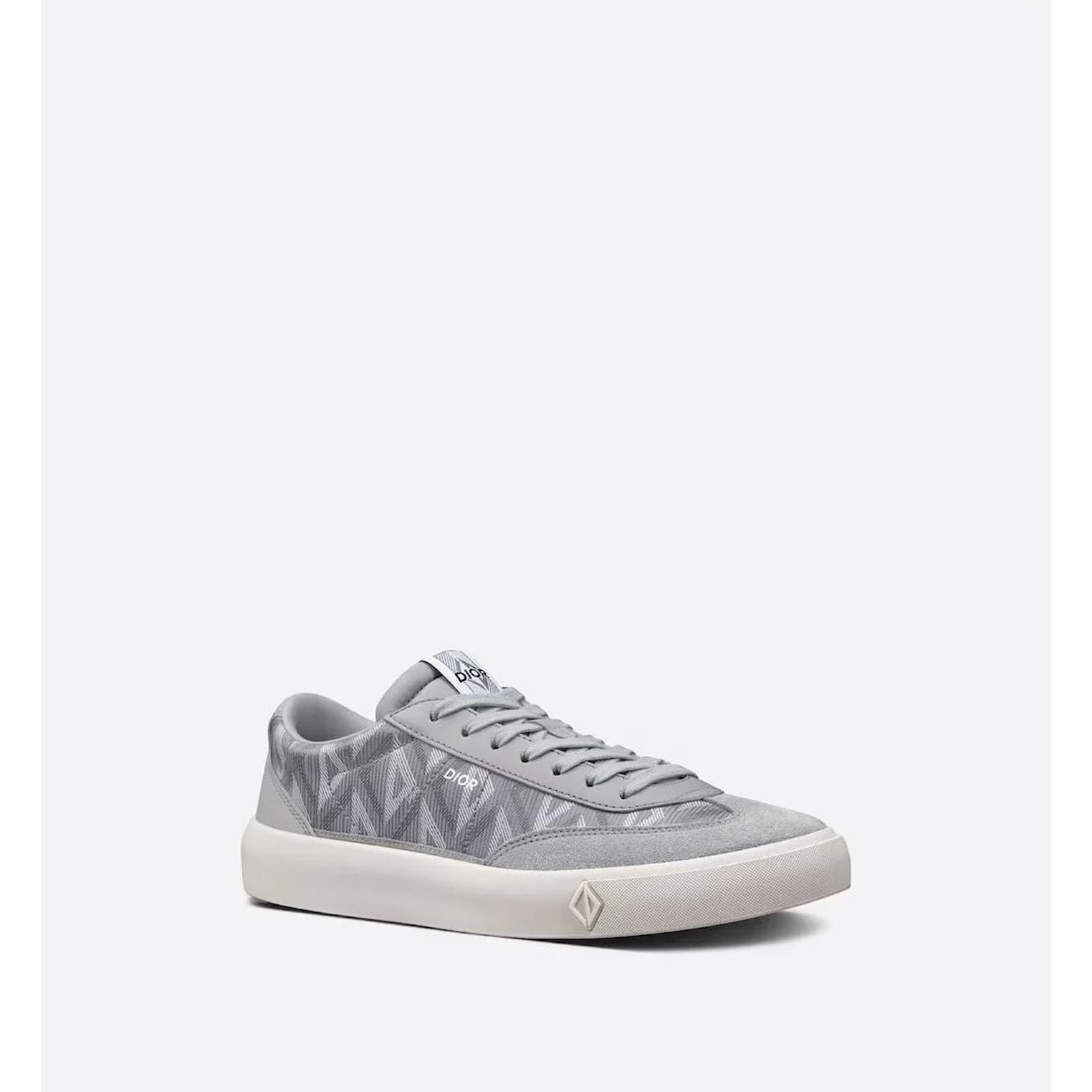 dior trainers Grey Leather Joli Closet