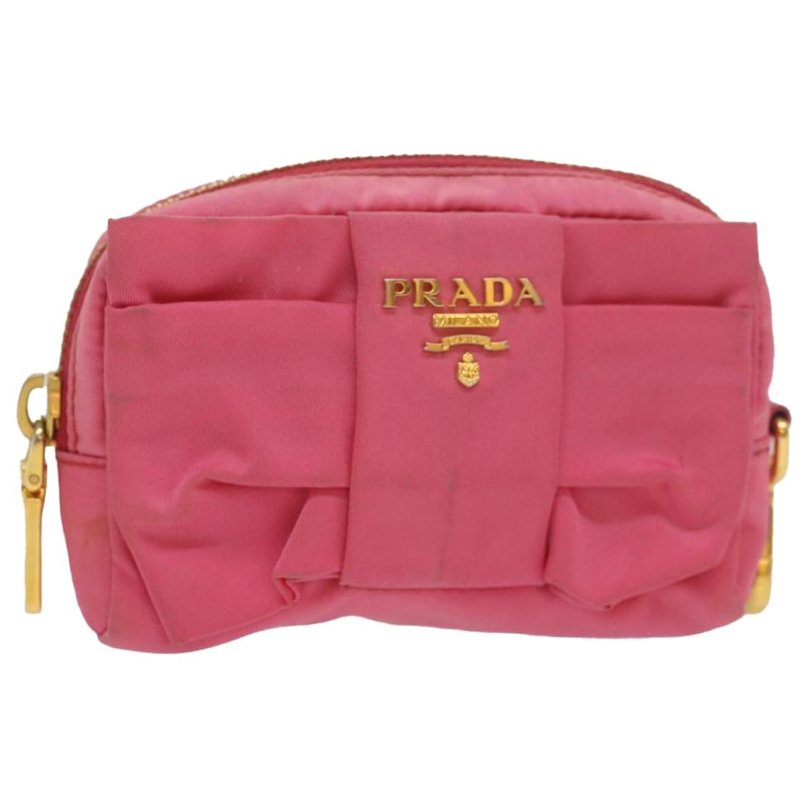 Prada pink online pouch