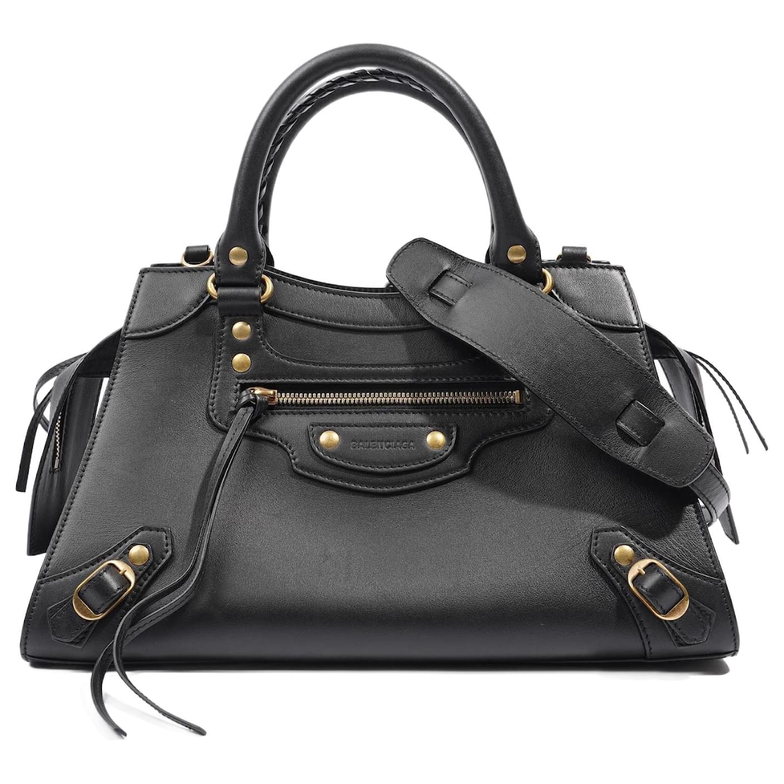 Balenciaga Neo Classic City Black Leather Small Ref 1101504 Joli Closet Balenciaga Neo Classic City Black Leather Small Ref 1101504 Joli Closet