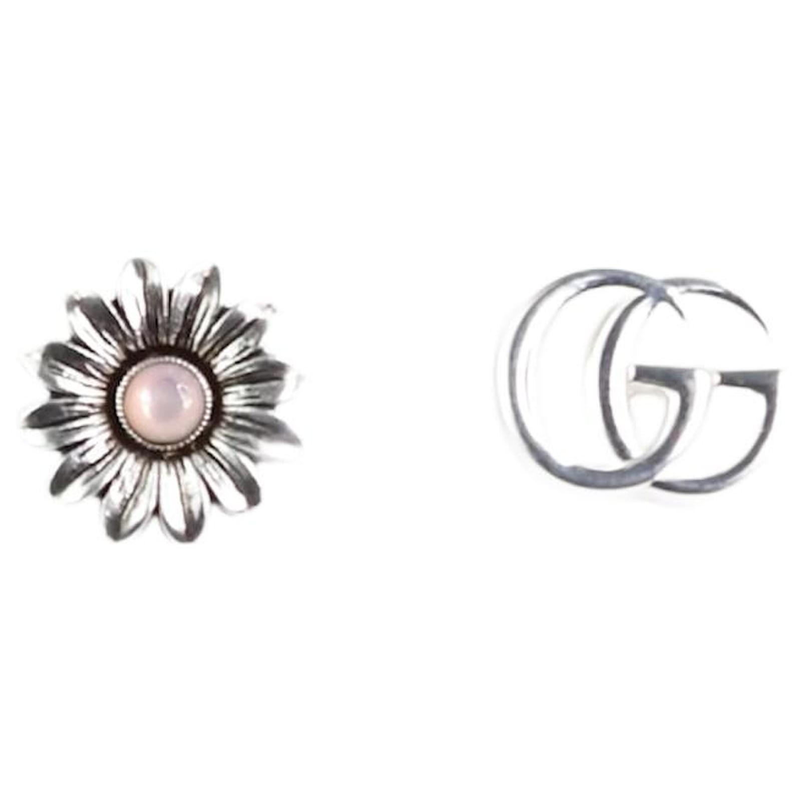 Gucci double g discount flower stud earrings