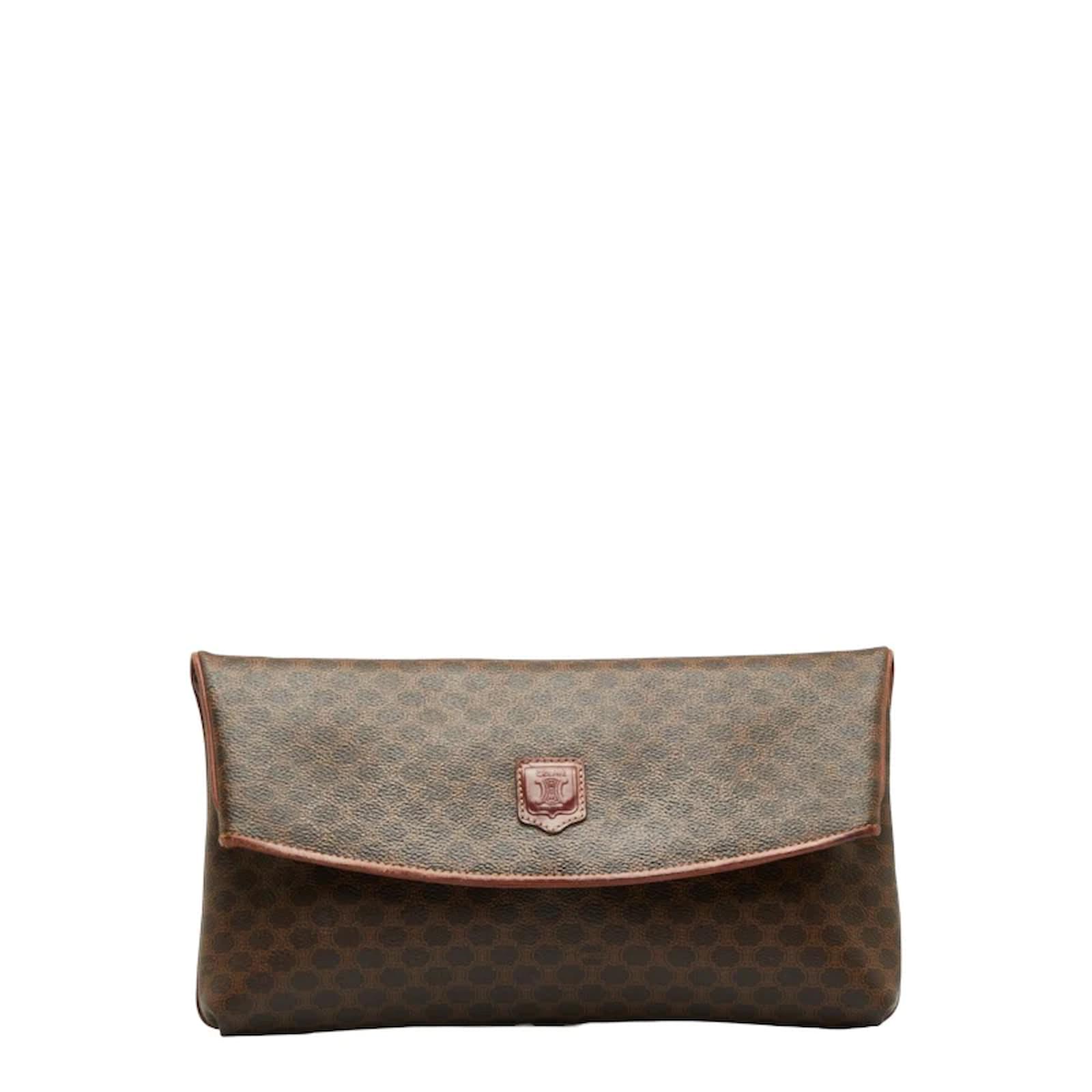 Brown on sale clutch bag