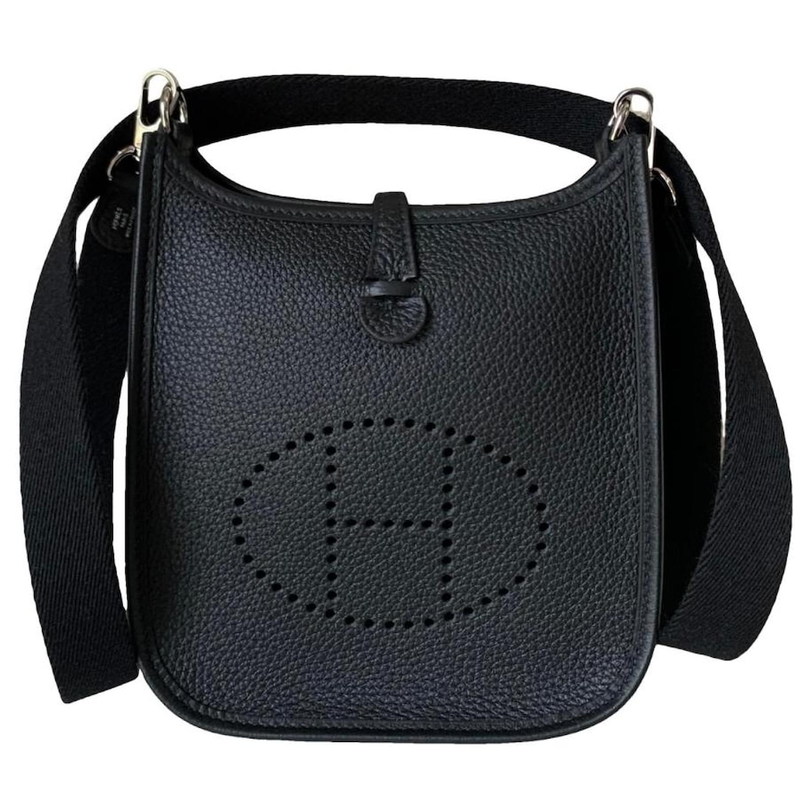 Herm?�s Evelyne 16 Cuir Noir ref.1104323 - Joli Closet