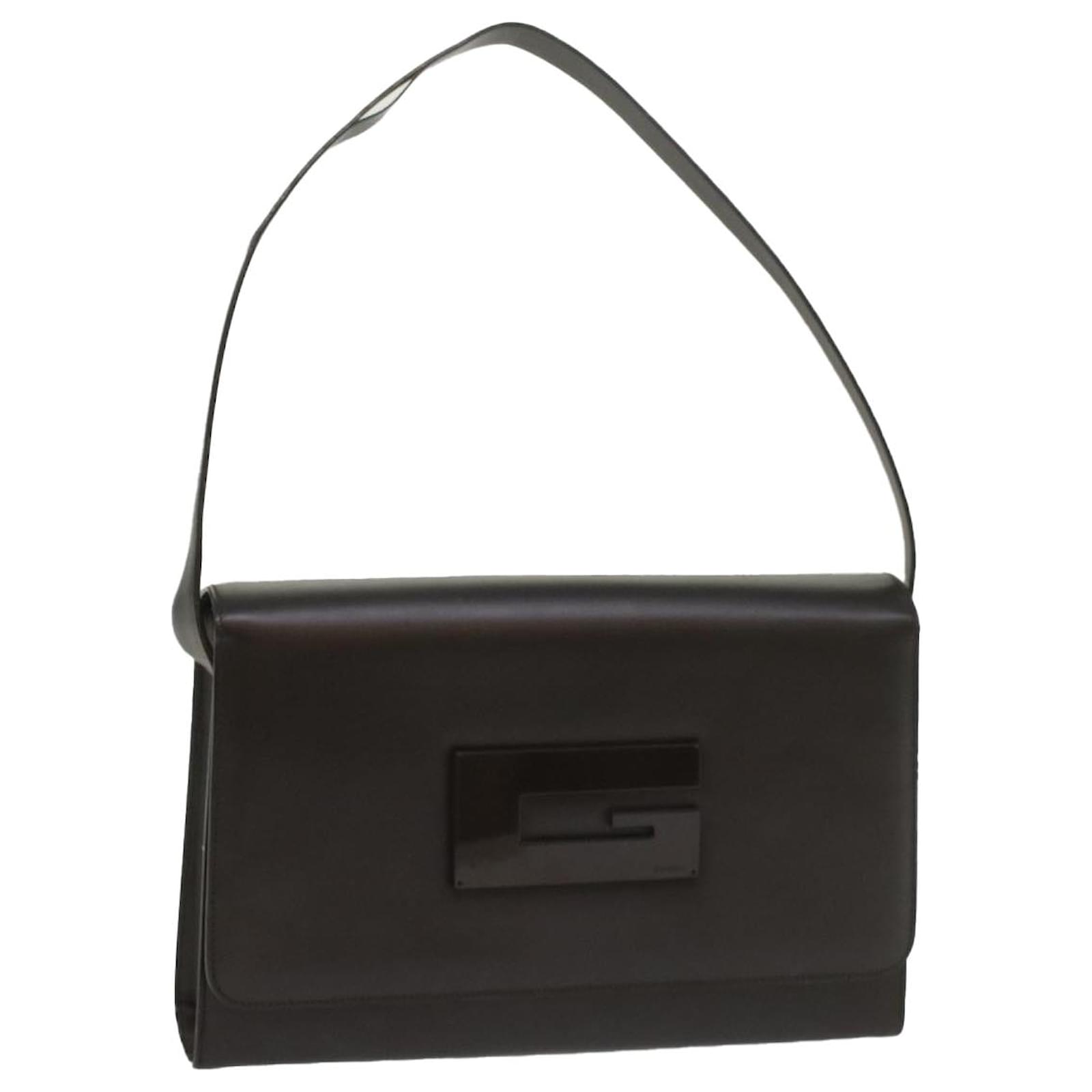 GUCCI Shoulder Bag Leather Black 001 3064 Auth ep1938 ref.1105702