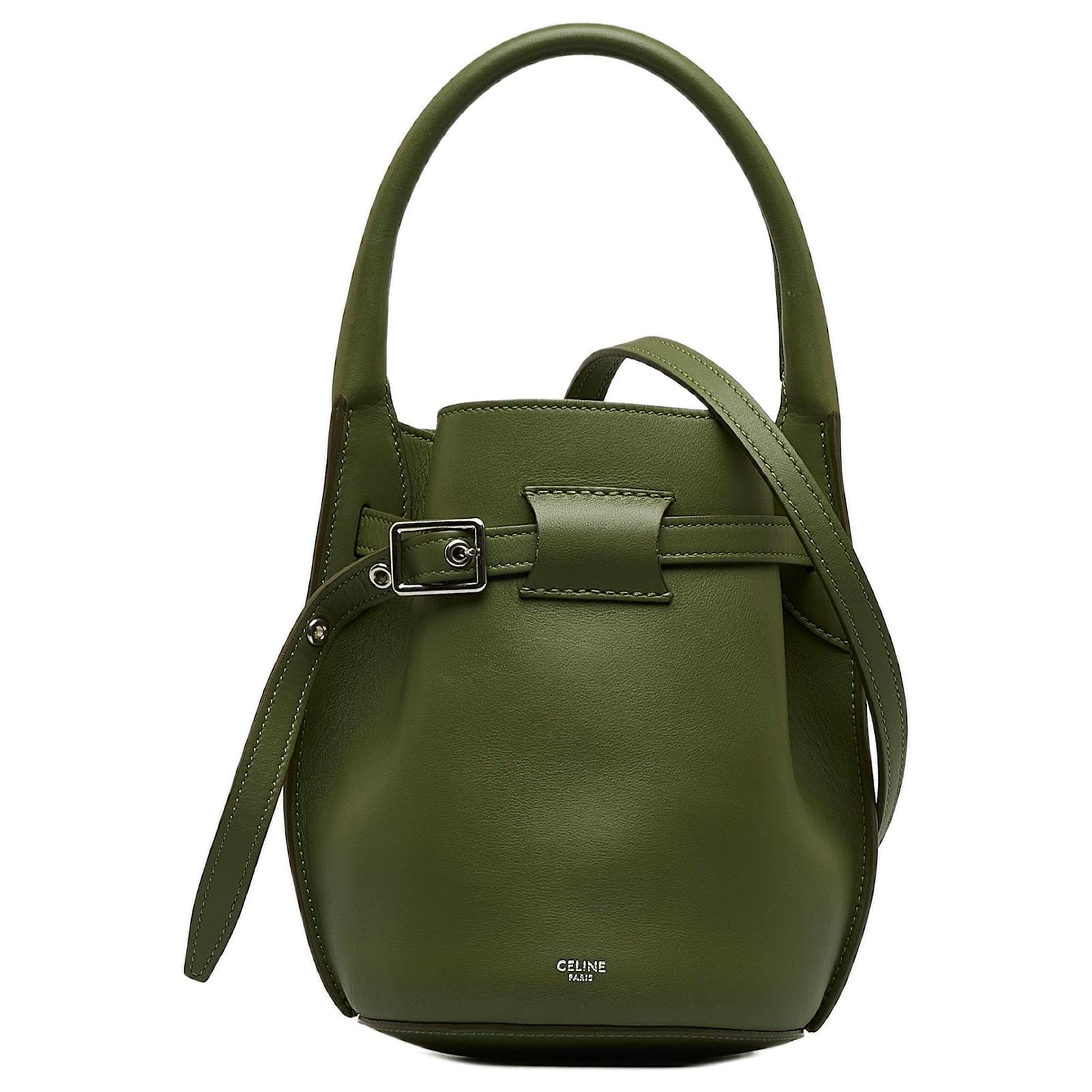 Celine bucket bag green best sale