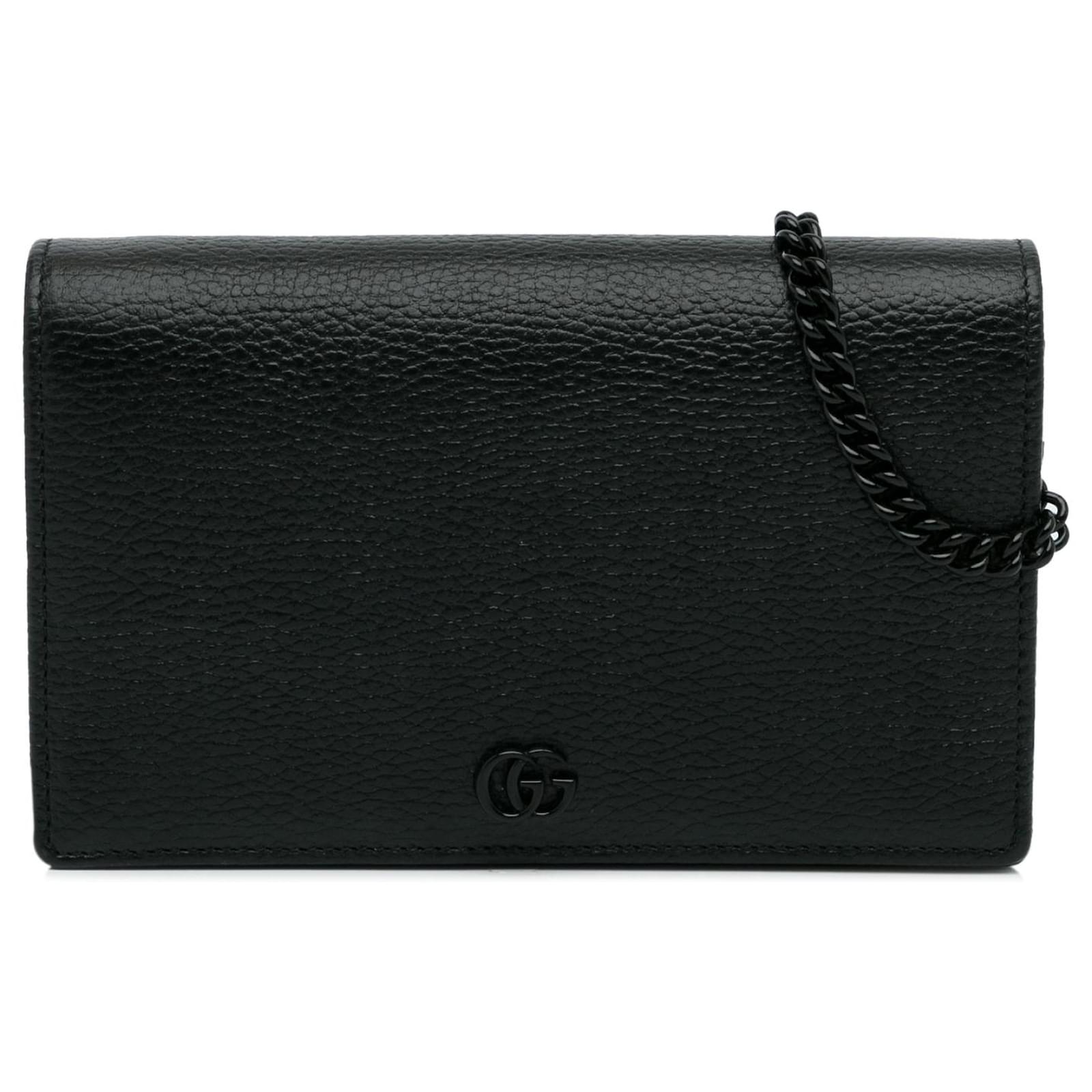 Con Catena Portafoglio Gucci Finto Gucci Portafoglio GG Marmont