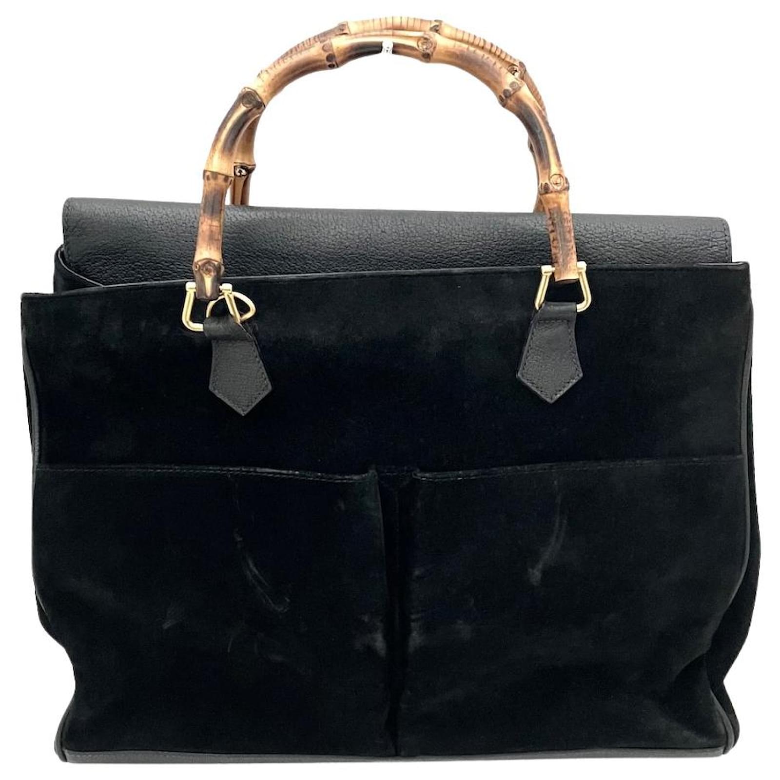 Gucci Bamboo Black Leather ref.1107477 - Joli Closet