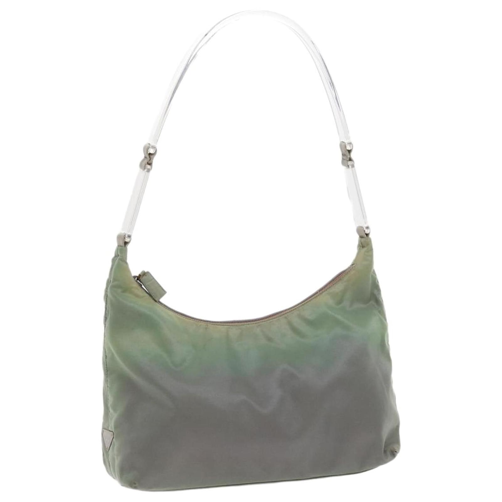 PRADA Shoulder Bag Nylon Green Auth 58107 ref.1107917 Joli Closet