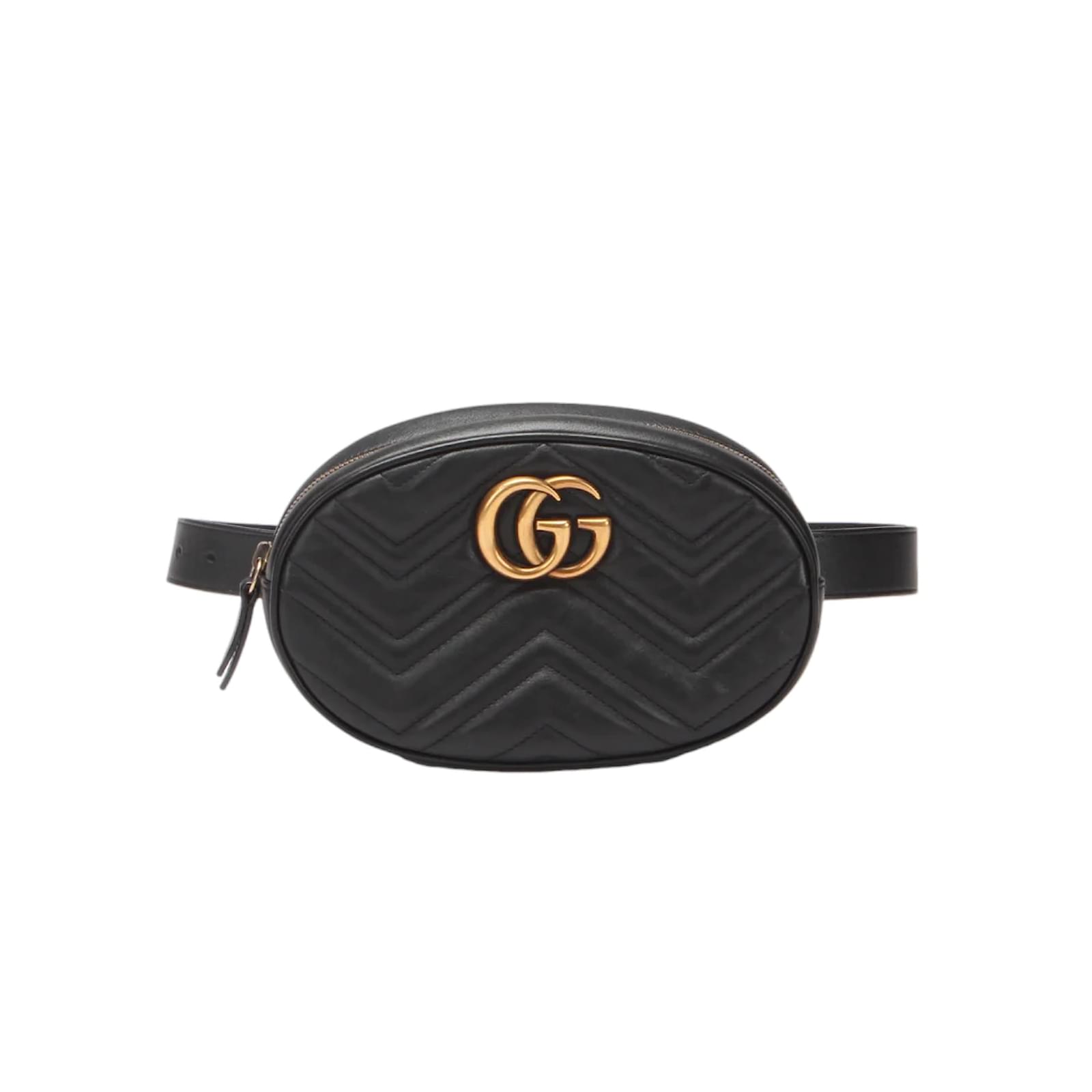 GUCCI Marmont Quilted-Leather Cross-Body Bag in BLACK | Endource
