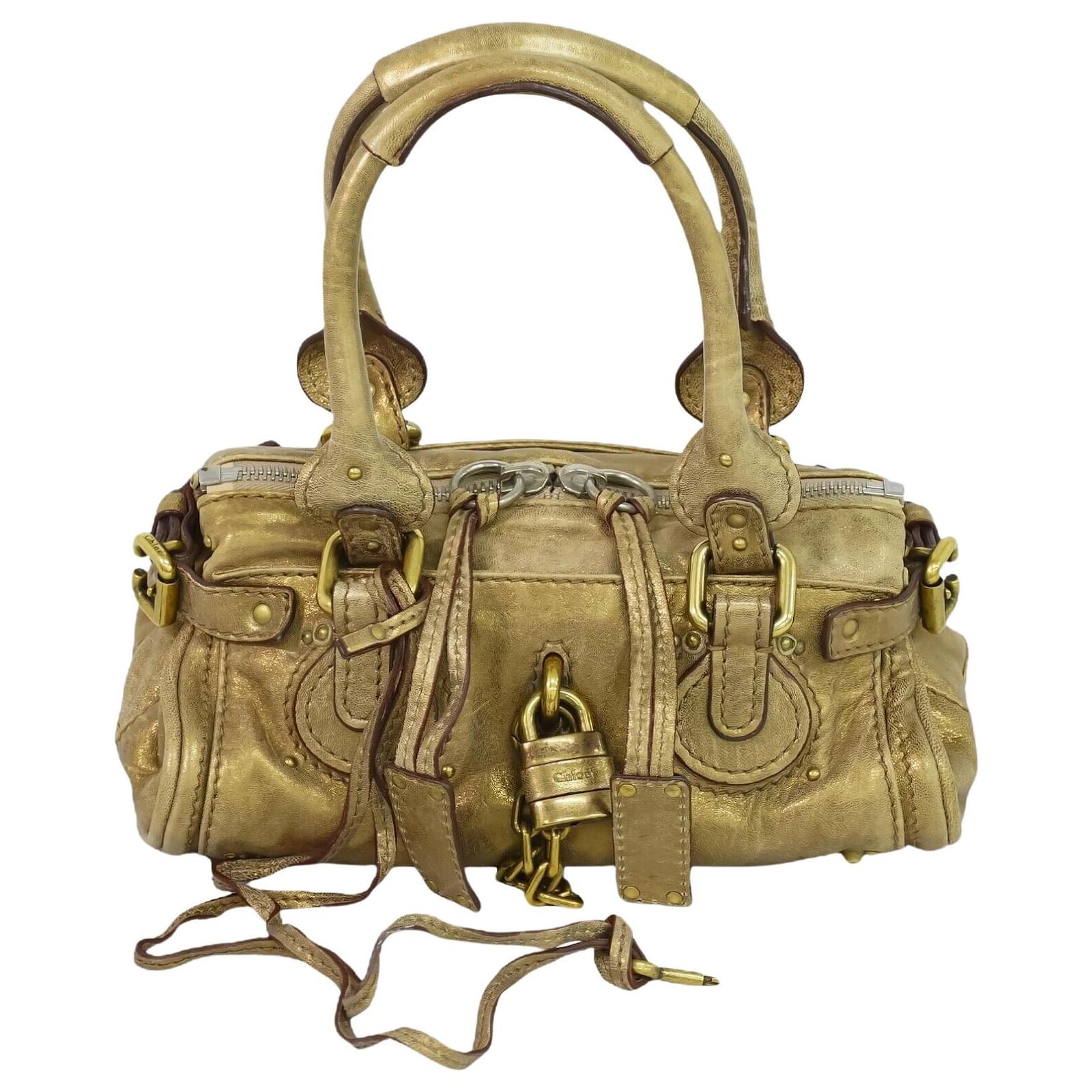 CHLO PADDINGTON Golden Leather Ref 1109600 Joli Closet chlo-paddington-golden-leather-ref-1109600-joli-closet