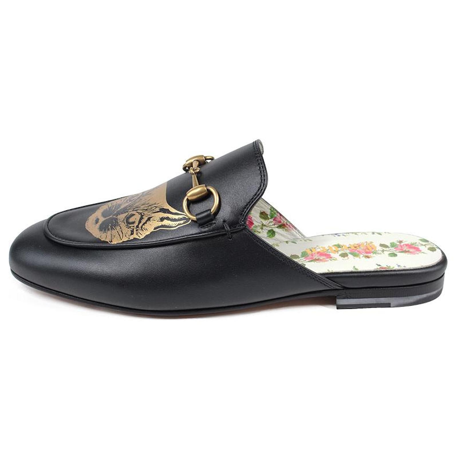 Gucci discount tiger mules