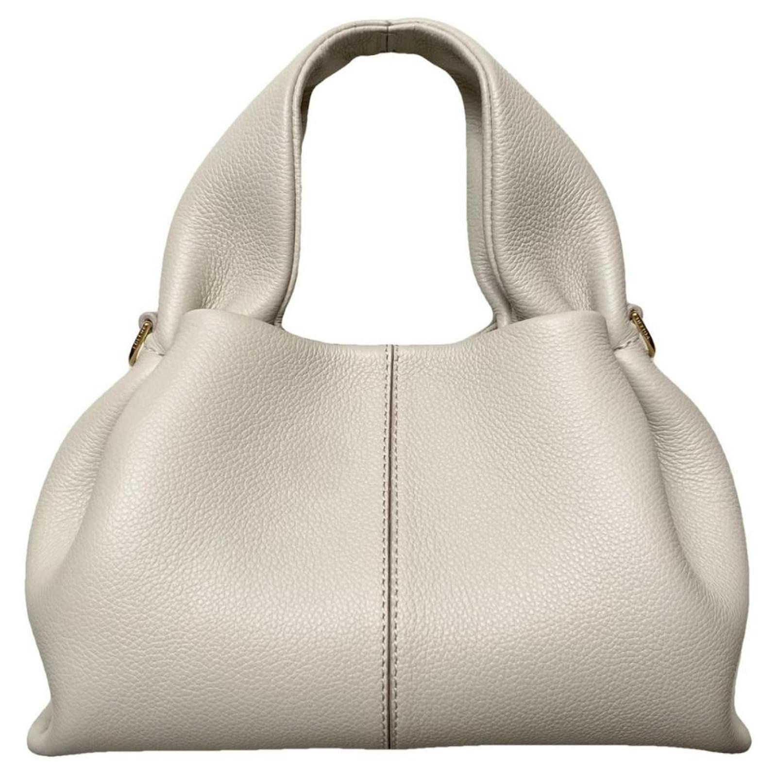 POLÈNE BAG number 9 mini Beige Leather ref.1112059 - Joli Closet