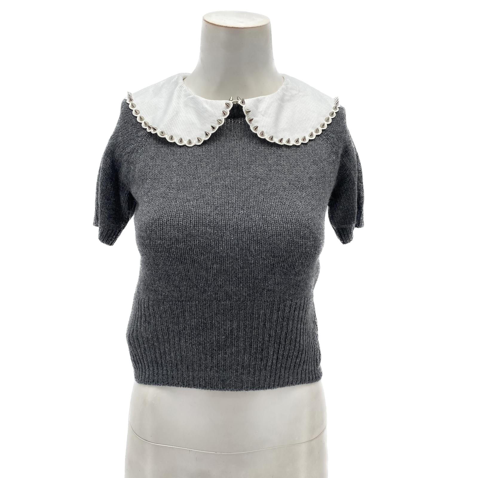 MIU MIU Tops T.it 40 cashmere Grey ref.1112567 - Joli Closet