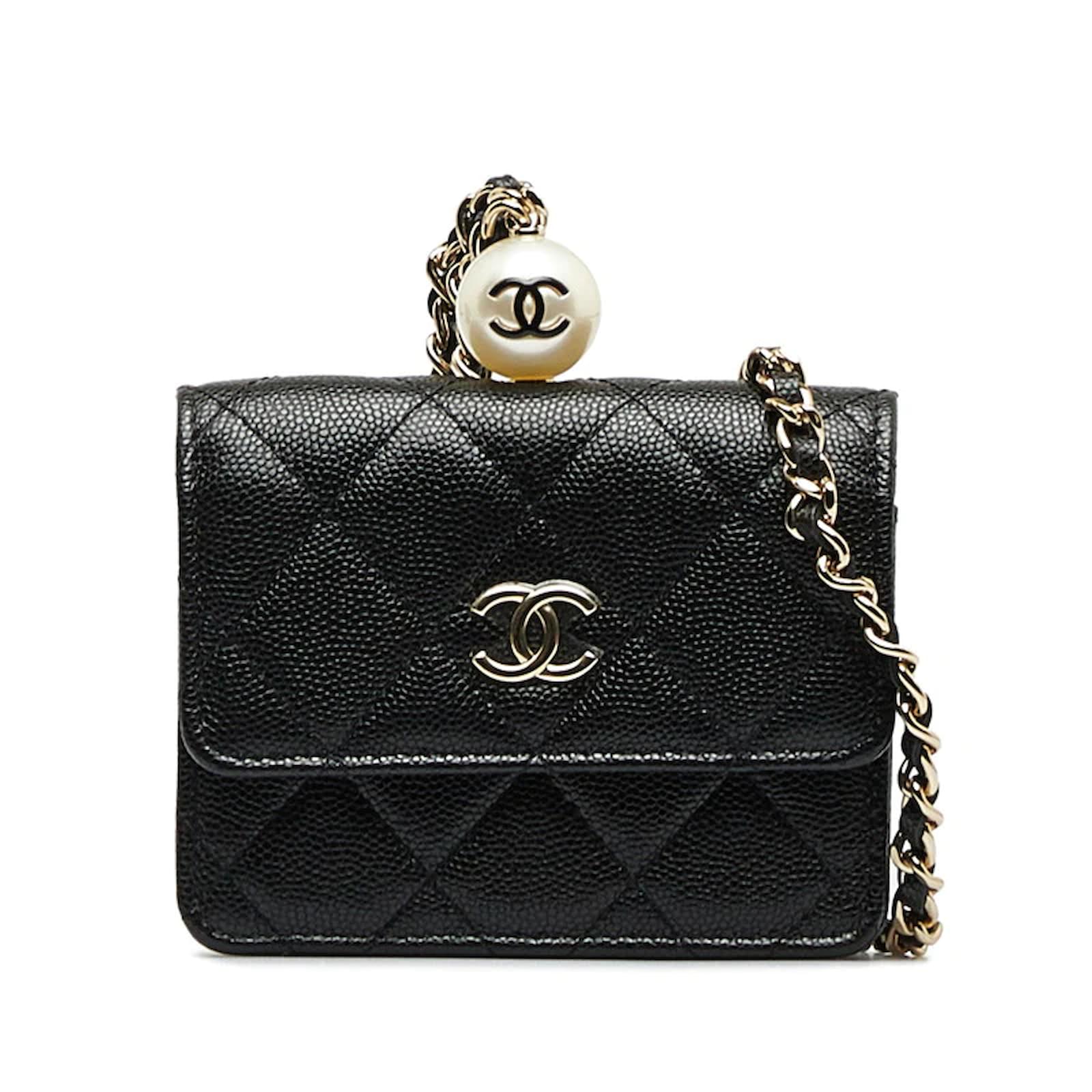 Coin Purse Portamonete Con Catena Chanel Portafoglio In Pelle