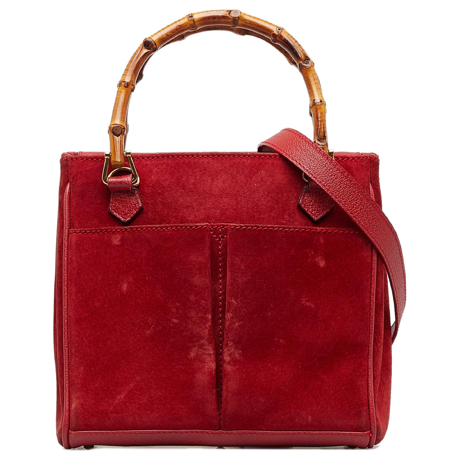 Red bamboo bag sale