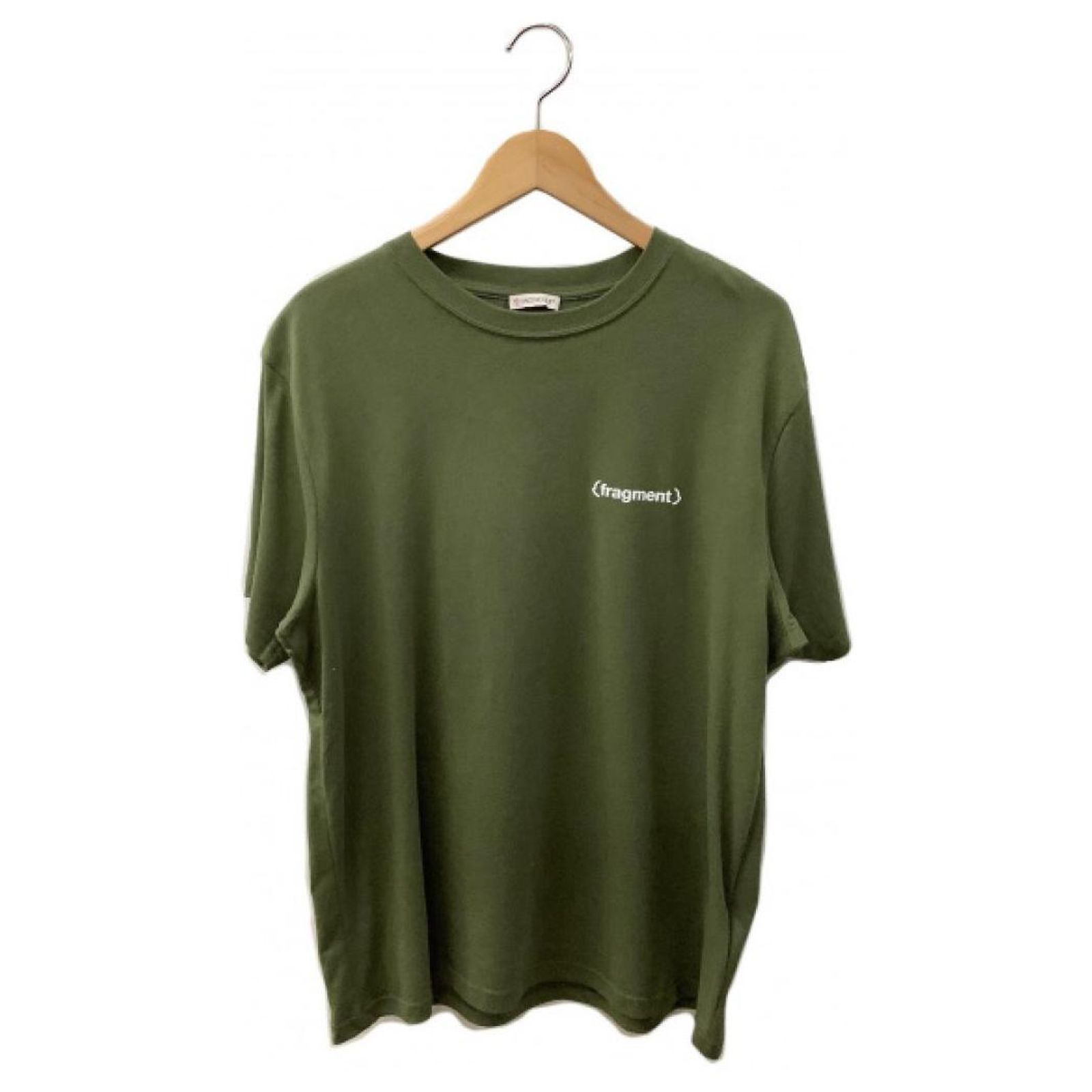 Moncler Logo T-shirt Khaki Cotton ref.1118018 - Joli Closet