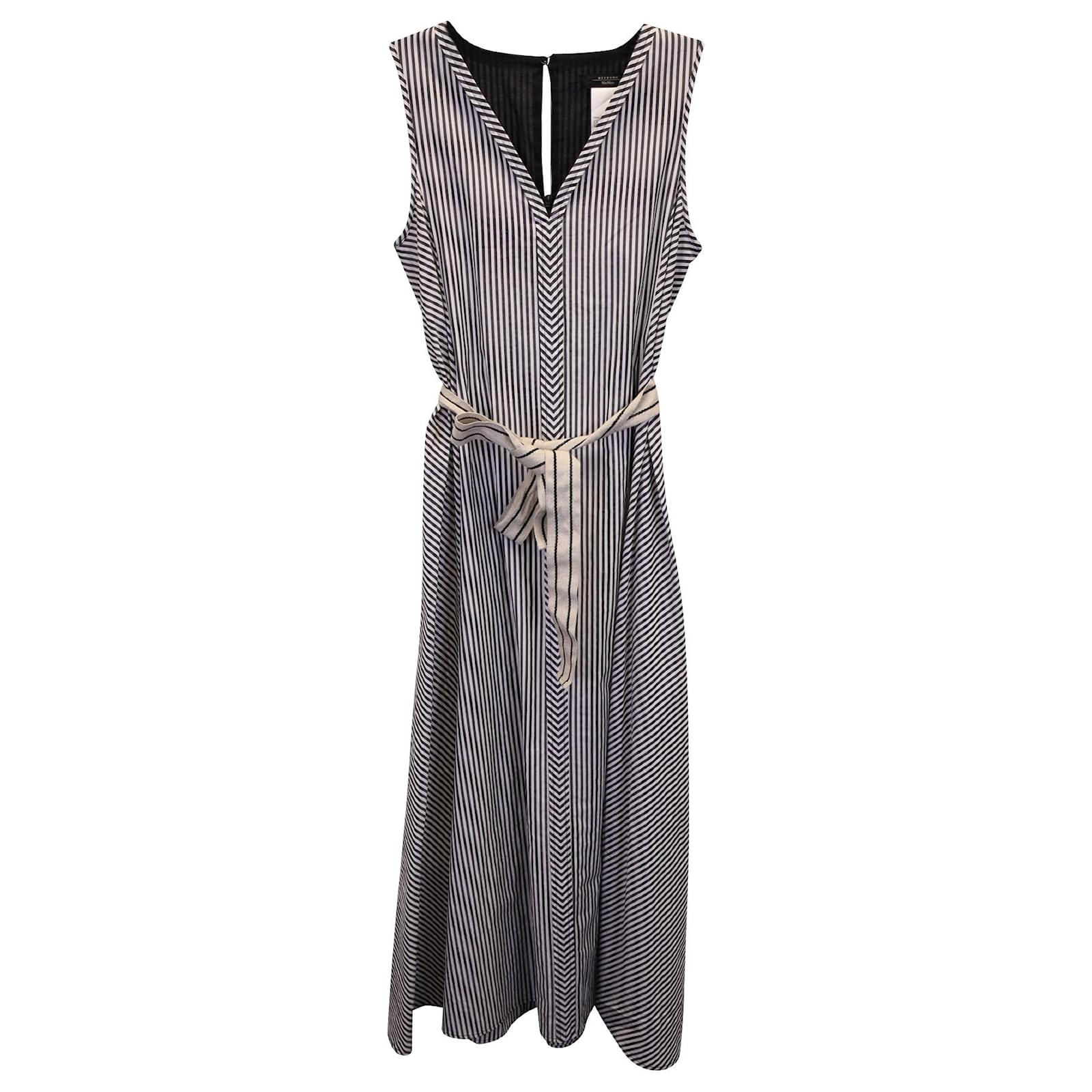 Max mara outlet striped dress