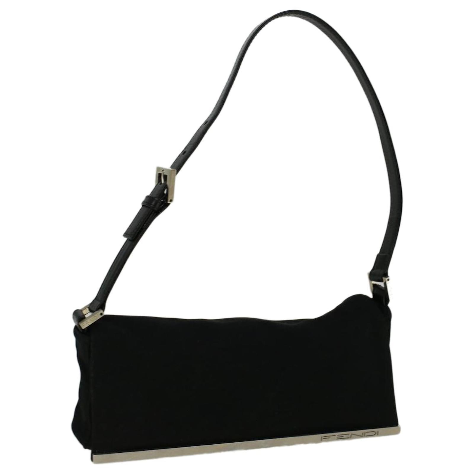 FENDI Shoulder Bag Nylon Black Auth 56493 ref.1122489 - Joli Closet