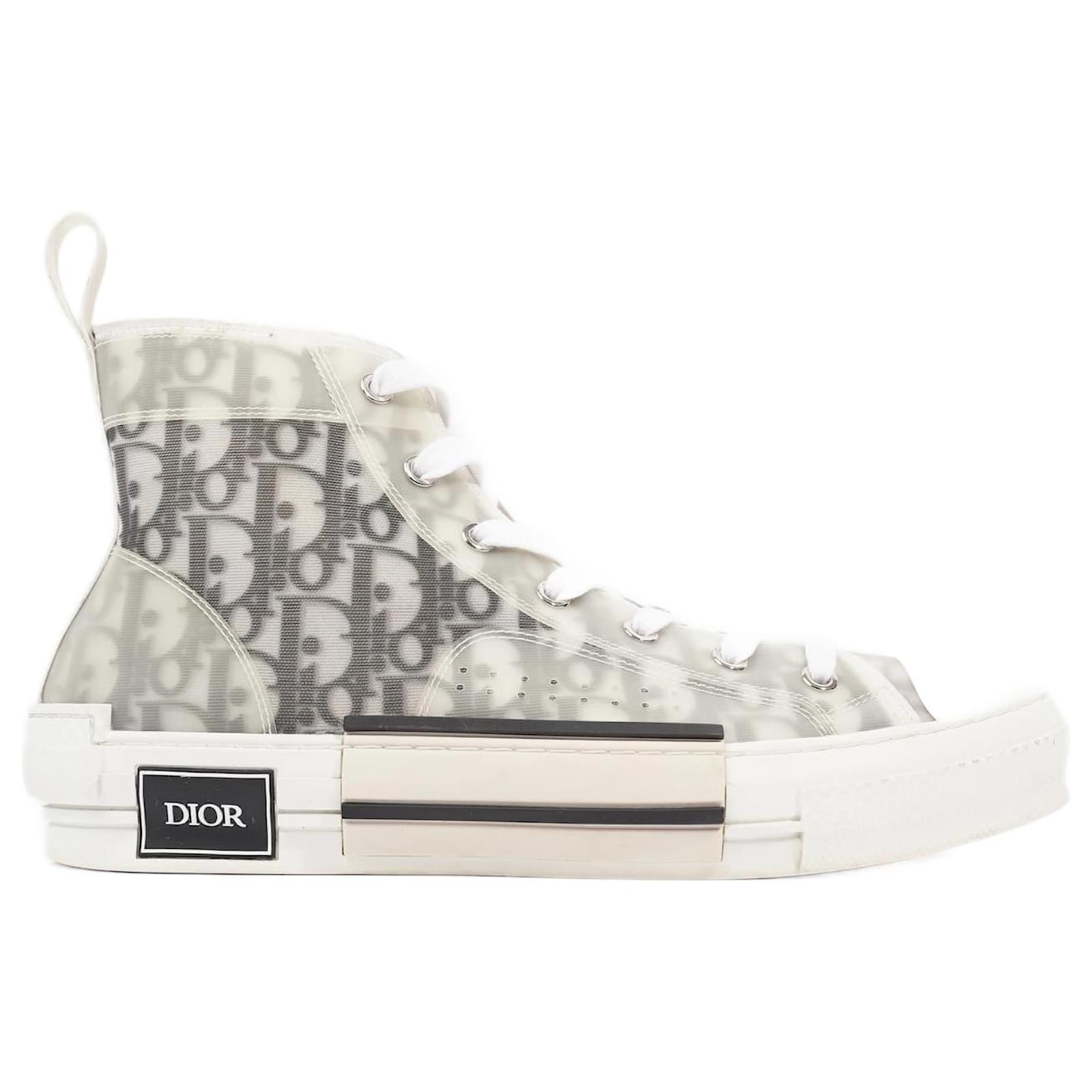 B23 High-Top Sneaker White Dior Oblique Canvas