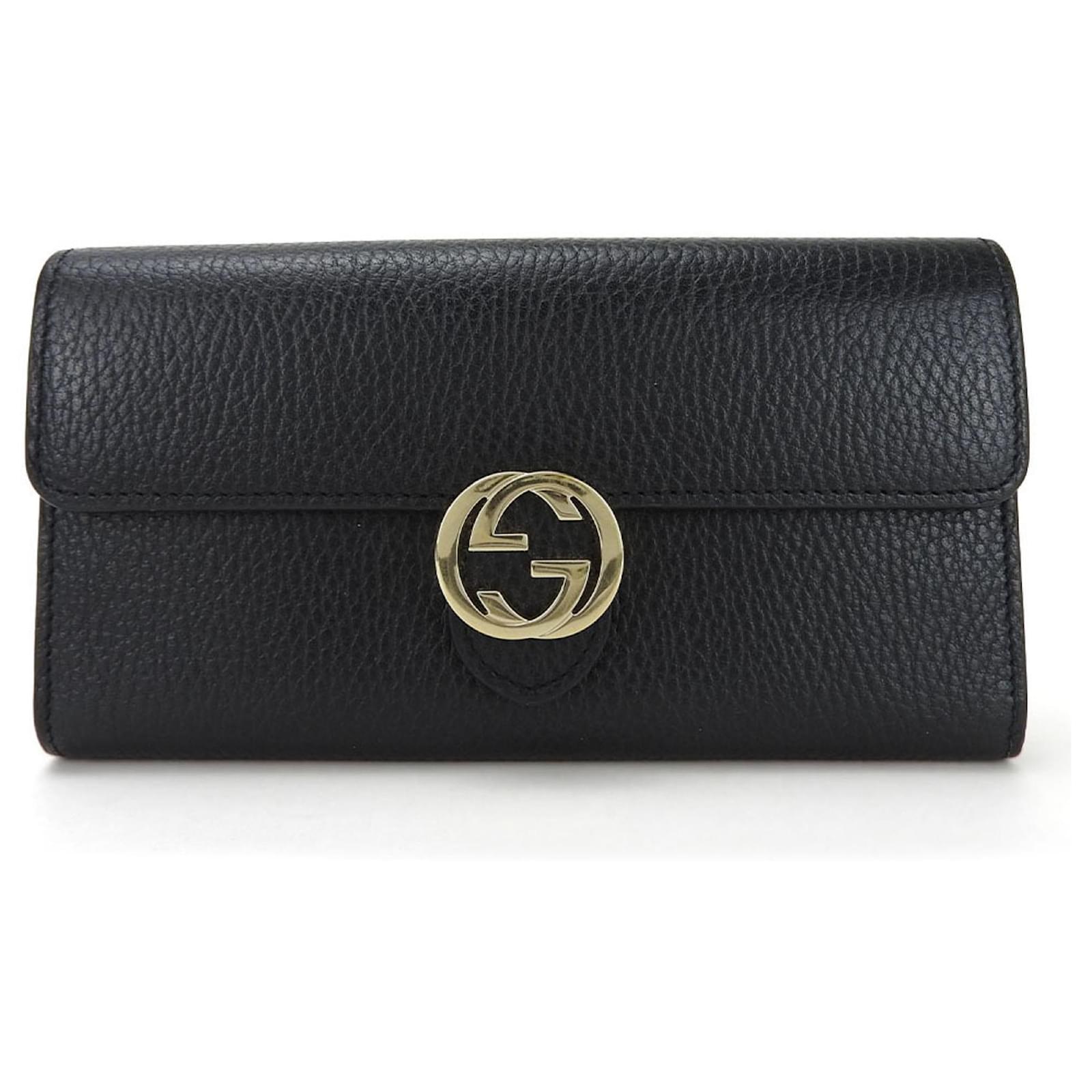 Gucci Interlocking G Black Leather ref.1129608 - Joli Closet