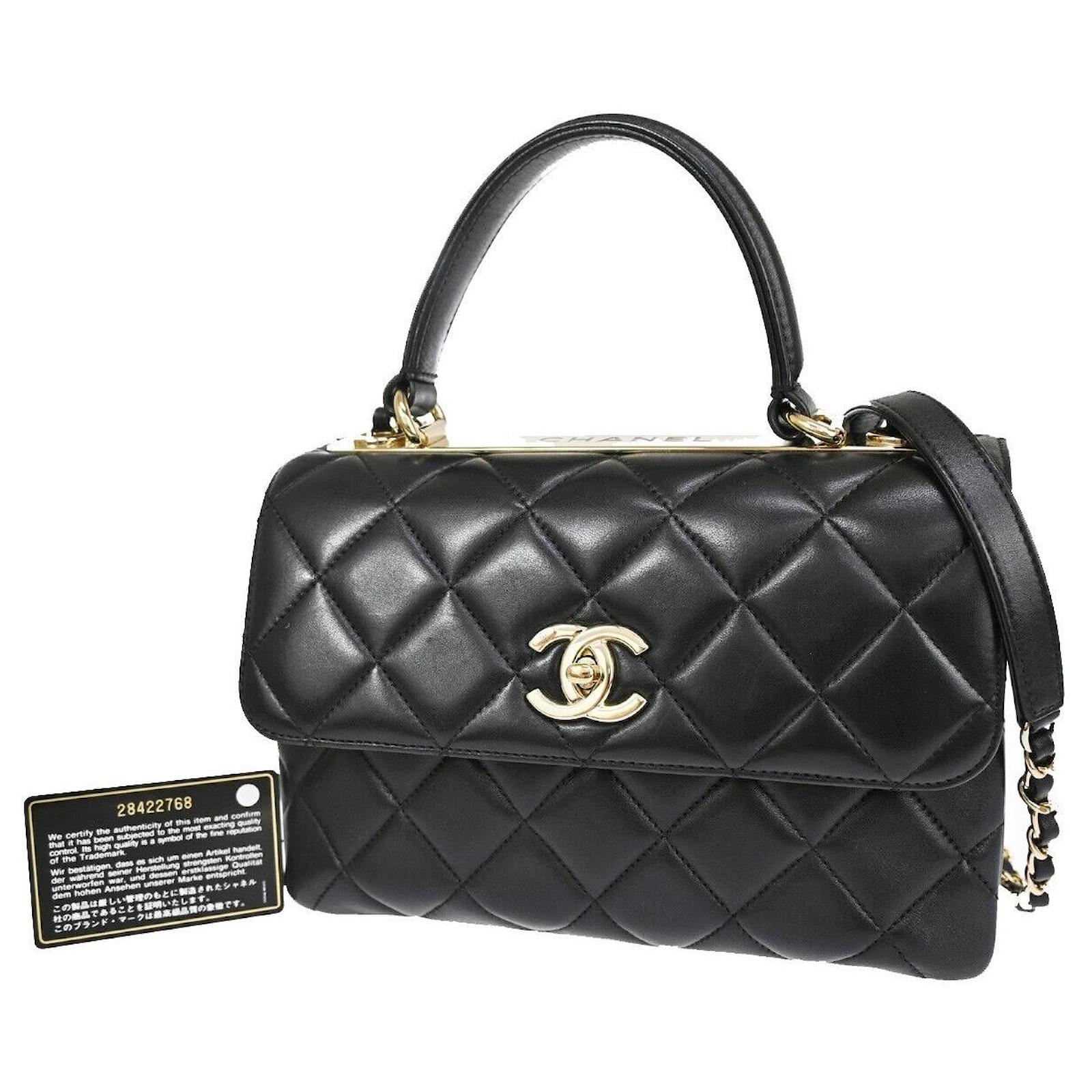 Chanel Coco Handle Black Leather ref.1129889 - Joli Closet