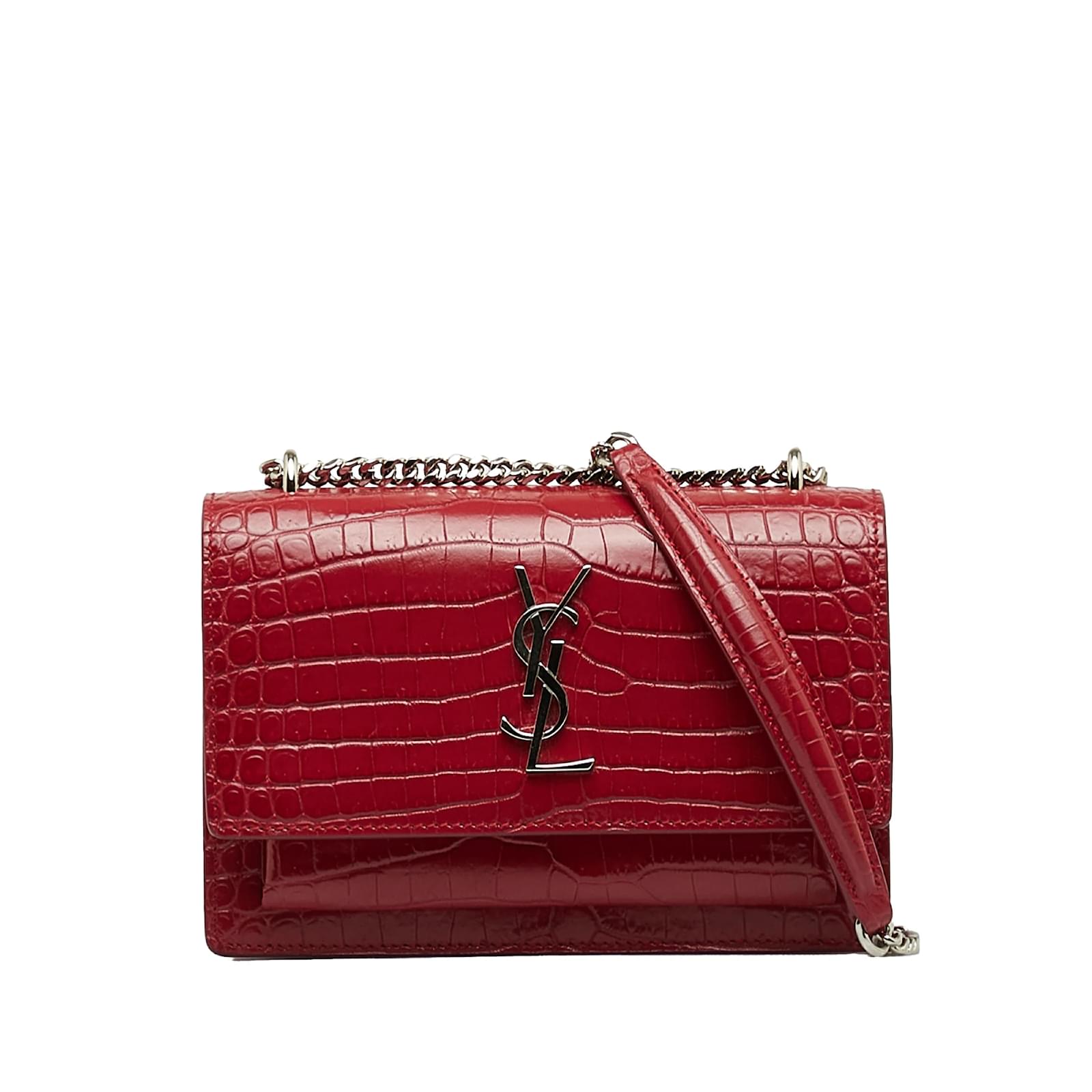 Sac ysl best sale rouge croco