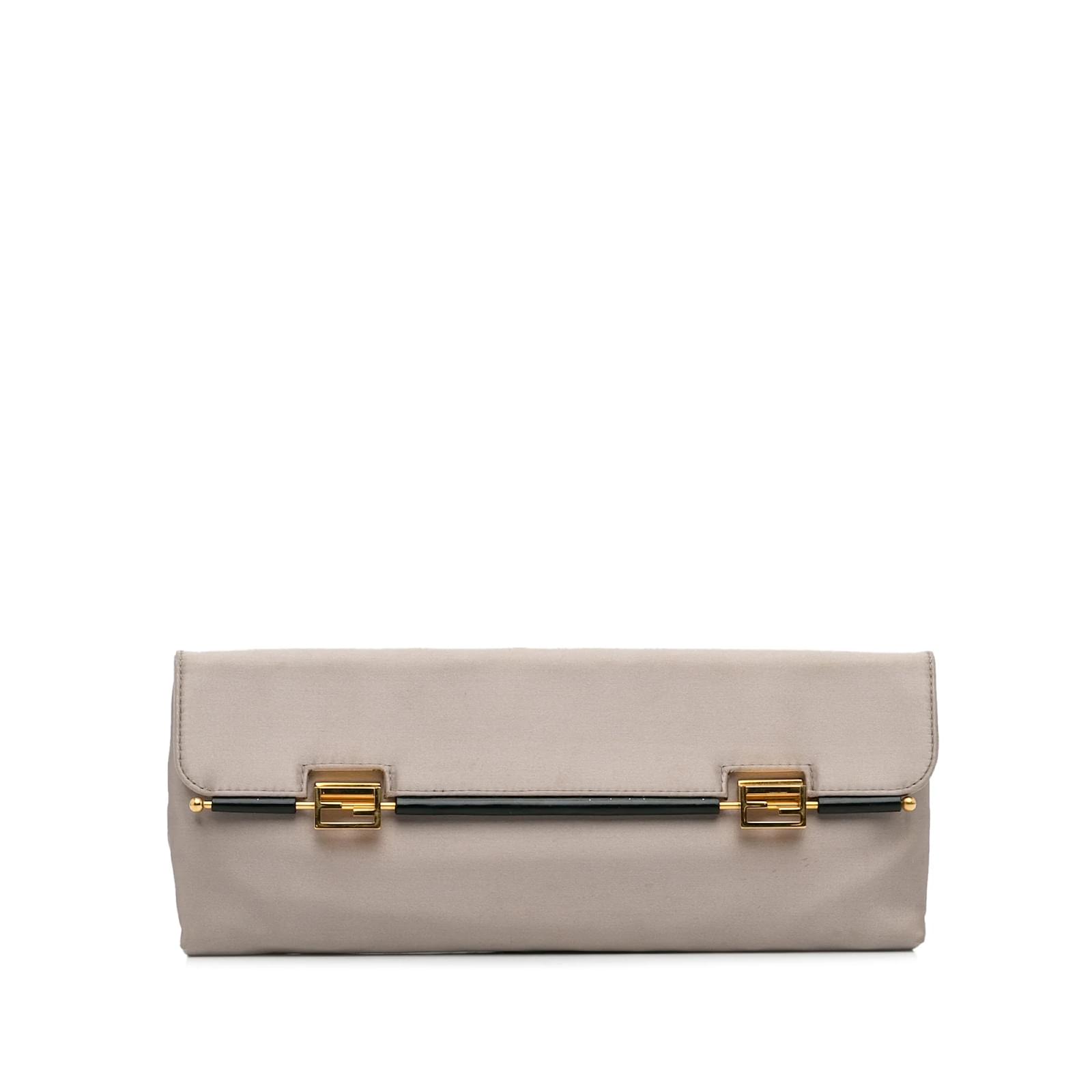 Fendi cloth best sale clutch bag