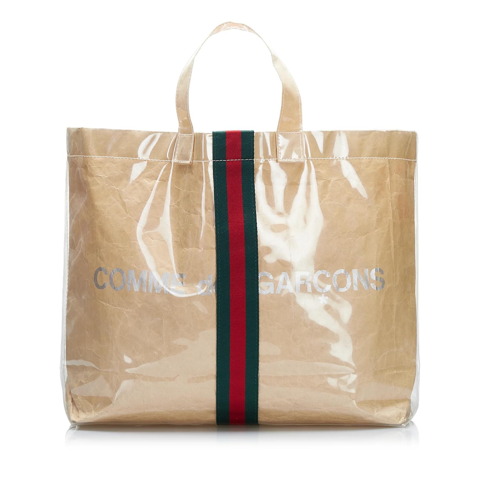 Tan Gucci Gucci x COMME des GARCONS Shopper Tote Camel Cloth ref