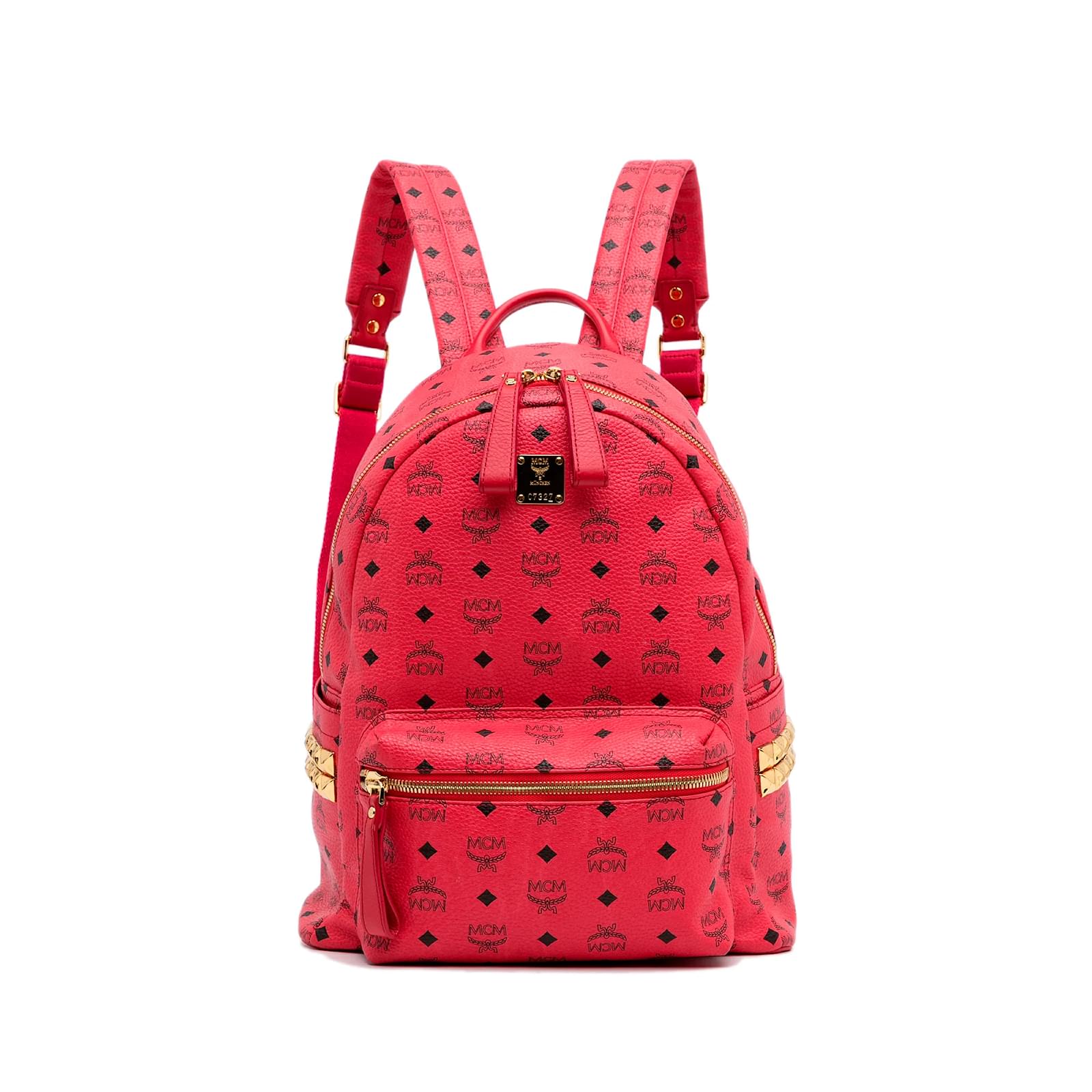 Red popular MCM backpack