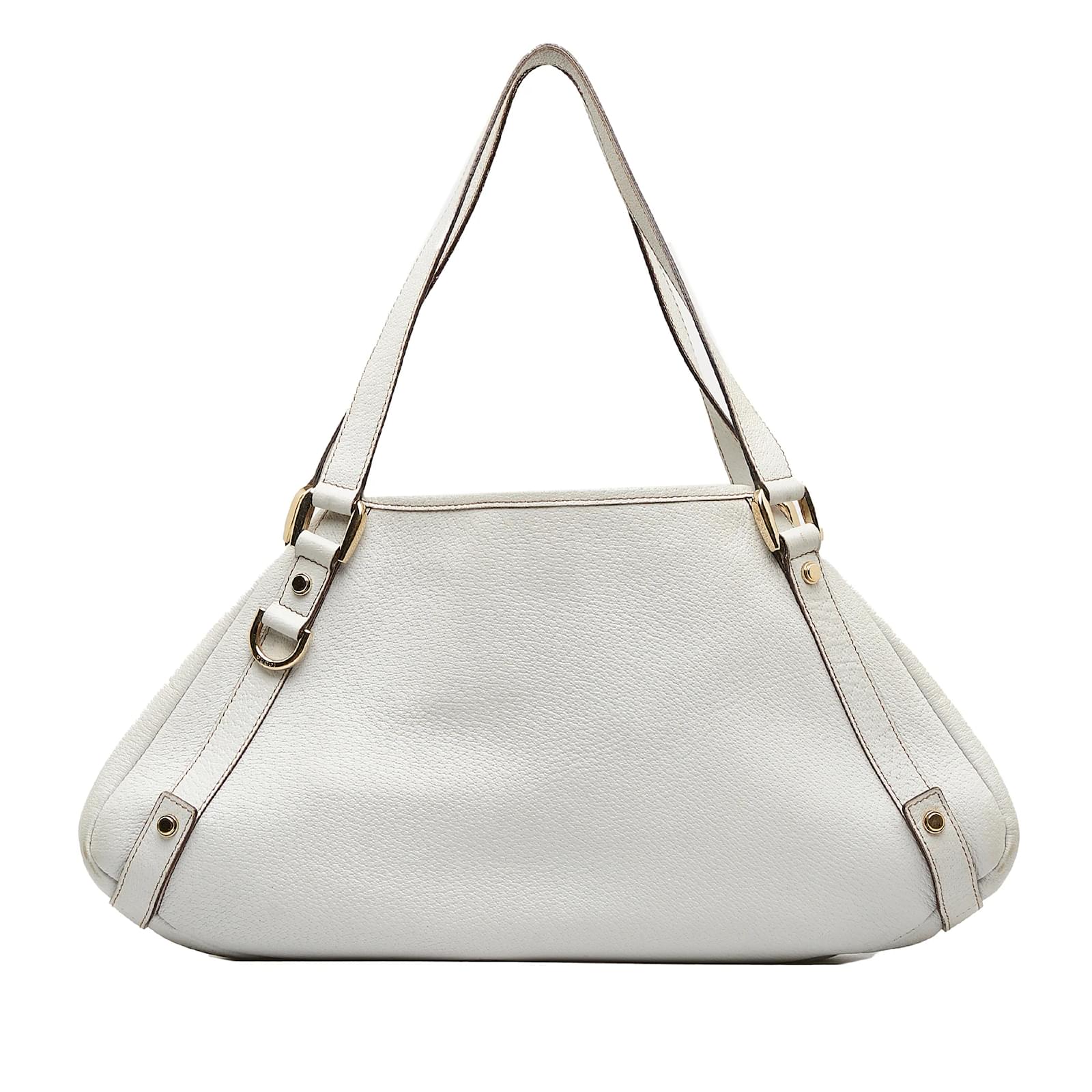 Borsa a tracolla Abbey in pelle bianca Gucci Bianco