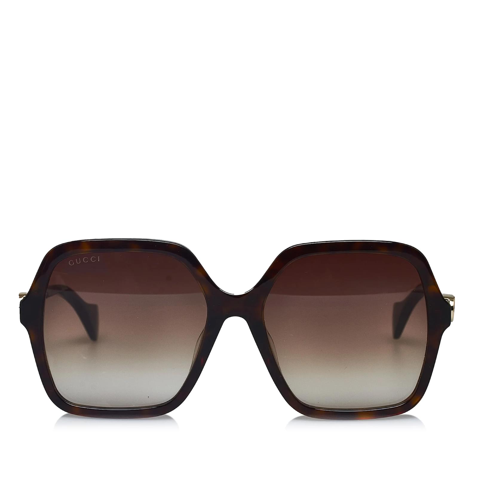 Gucci havana square sunglasses sale