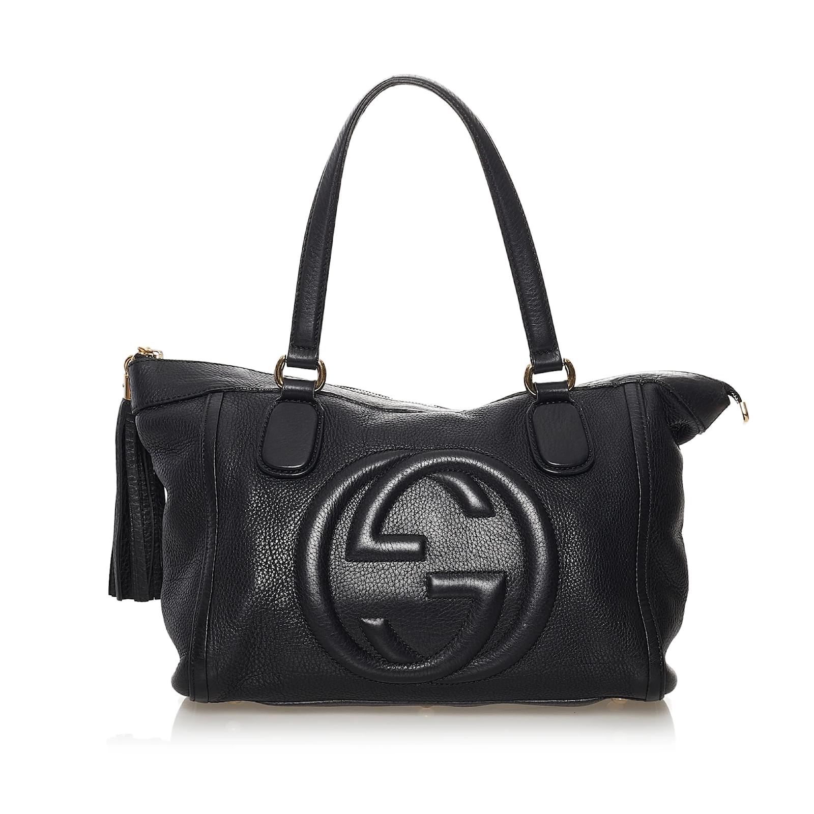 Gucci soho best sale tote bag black